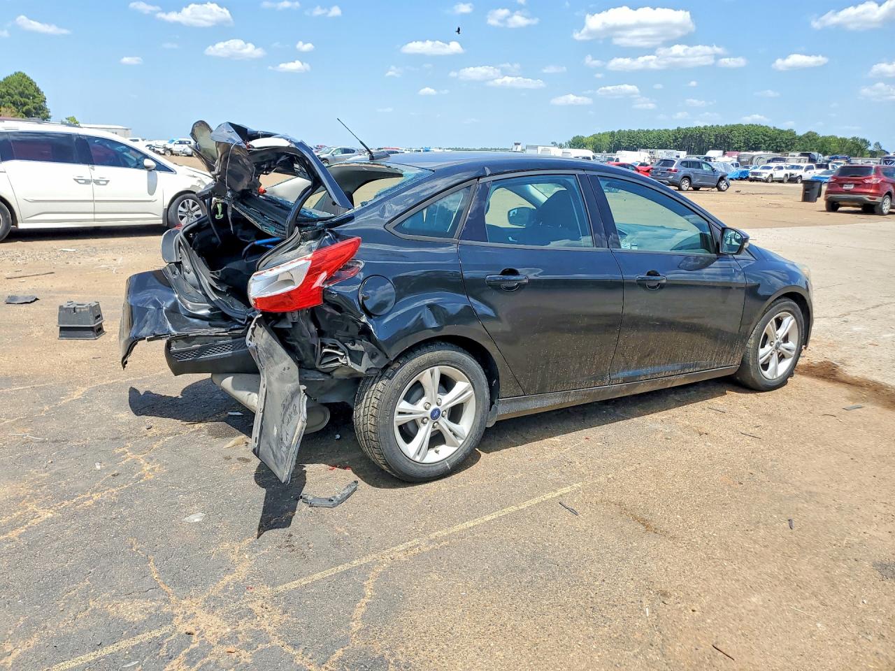 2014 Ford Focus Se Black vin: 1FADP3F2XEL443033