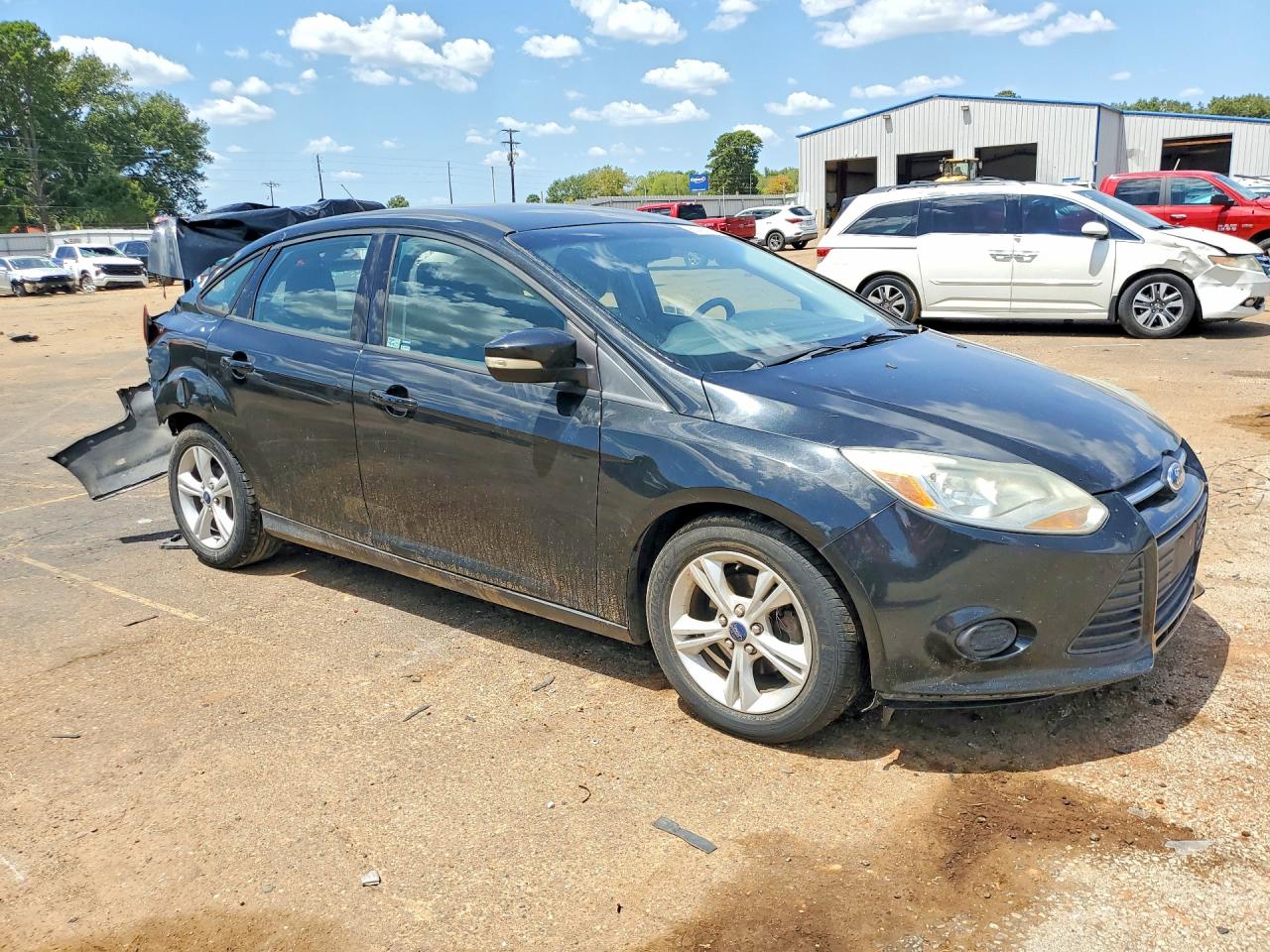2014 Ford Focus Se Black vin: 1FADP3F2XEL443033