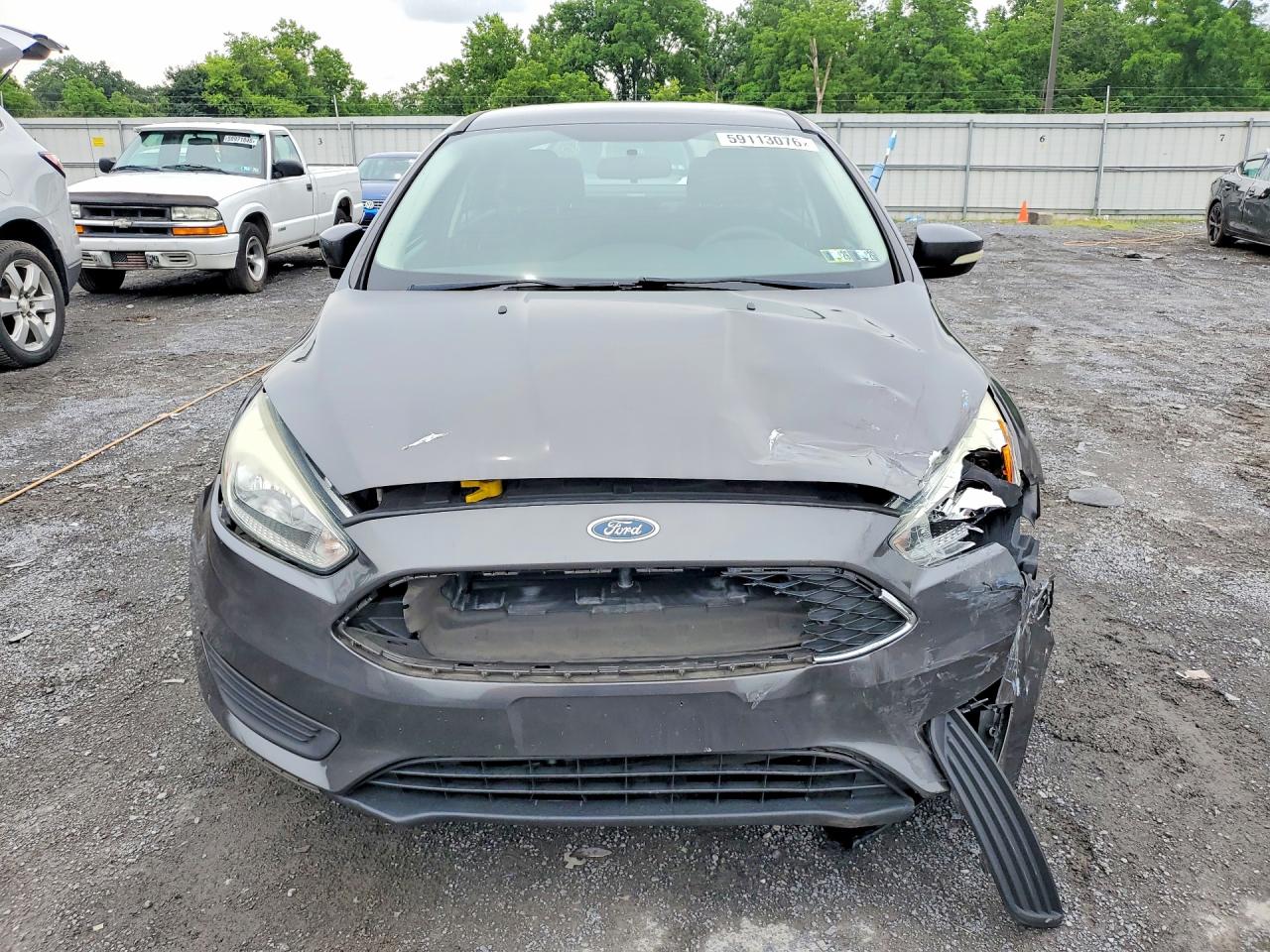 2015 Ford Focus Se Gray vin: 1FADP3F2XFL229452