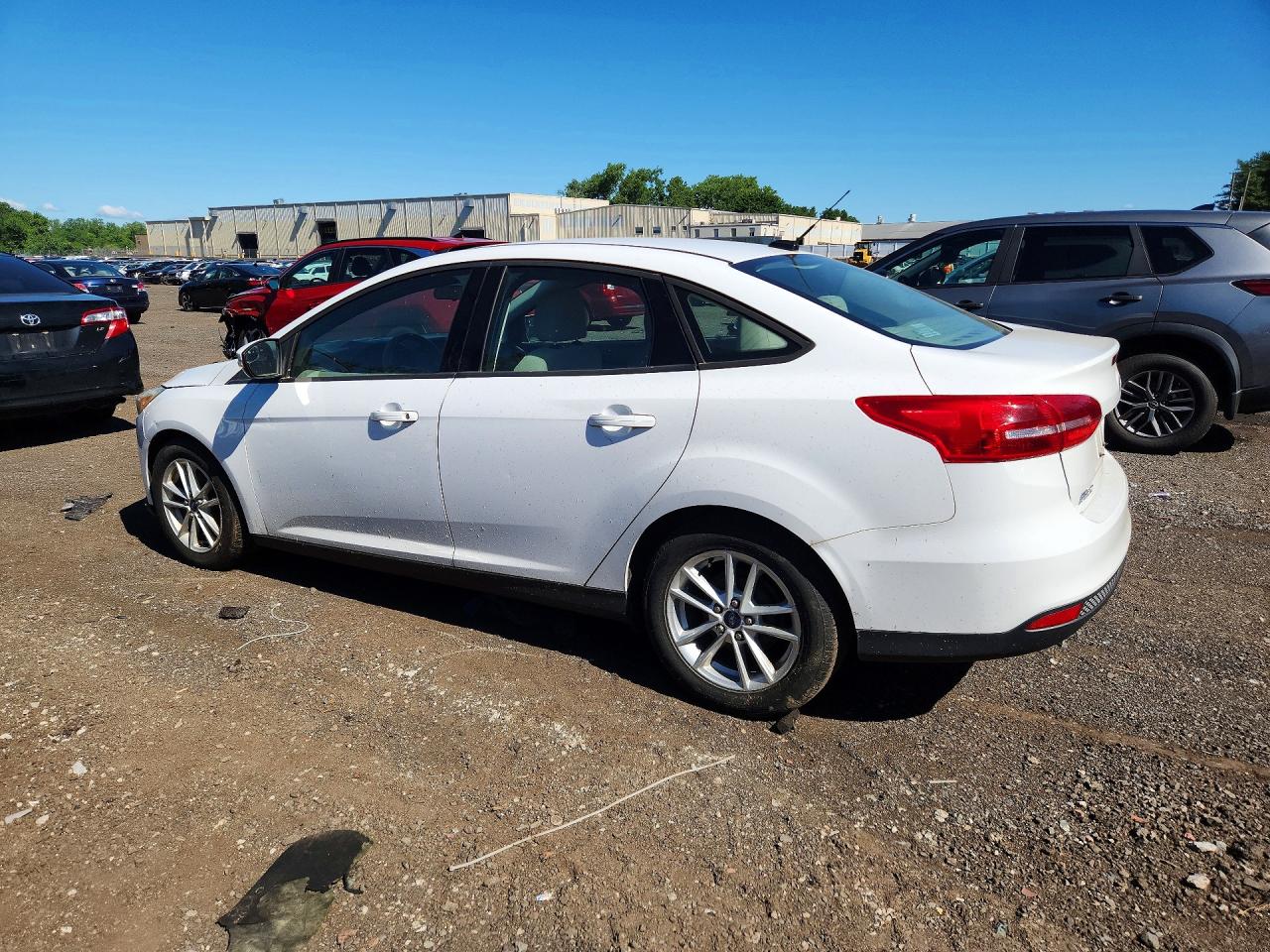 2015 Ford Focus Se White vin: 1FADP3F2XFL263276