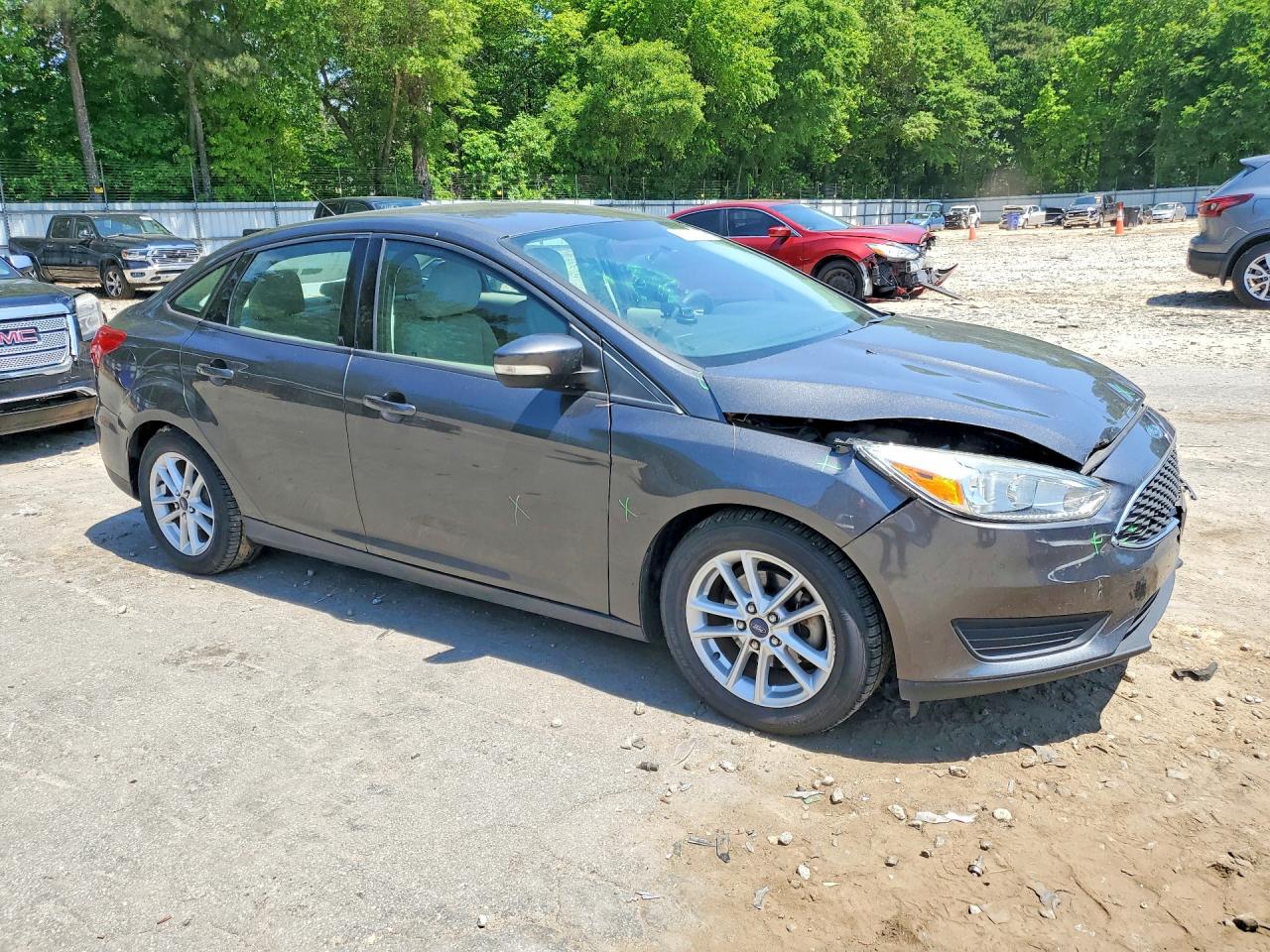 2015 Ford Focus Se Gray vin: 1FADP3F2XFL273046