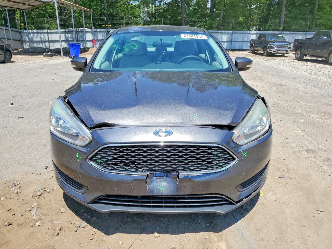 2015 Ford Focus Se Gray vin: 1FADP3F2XFL273046