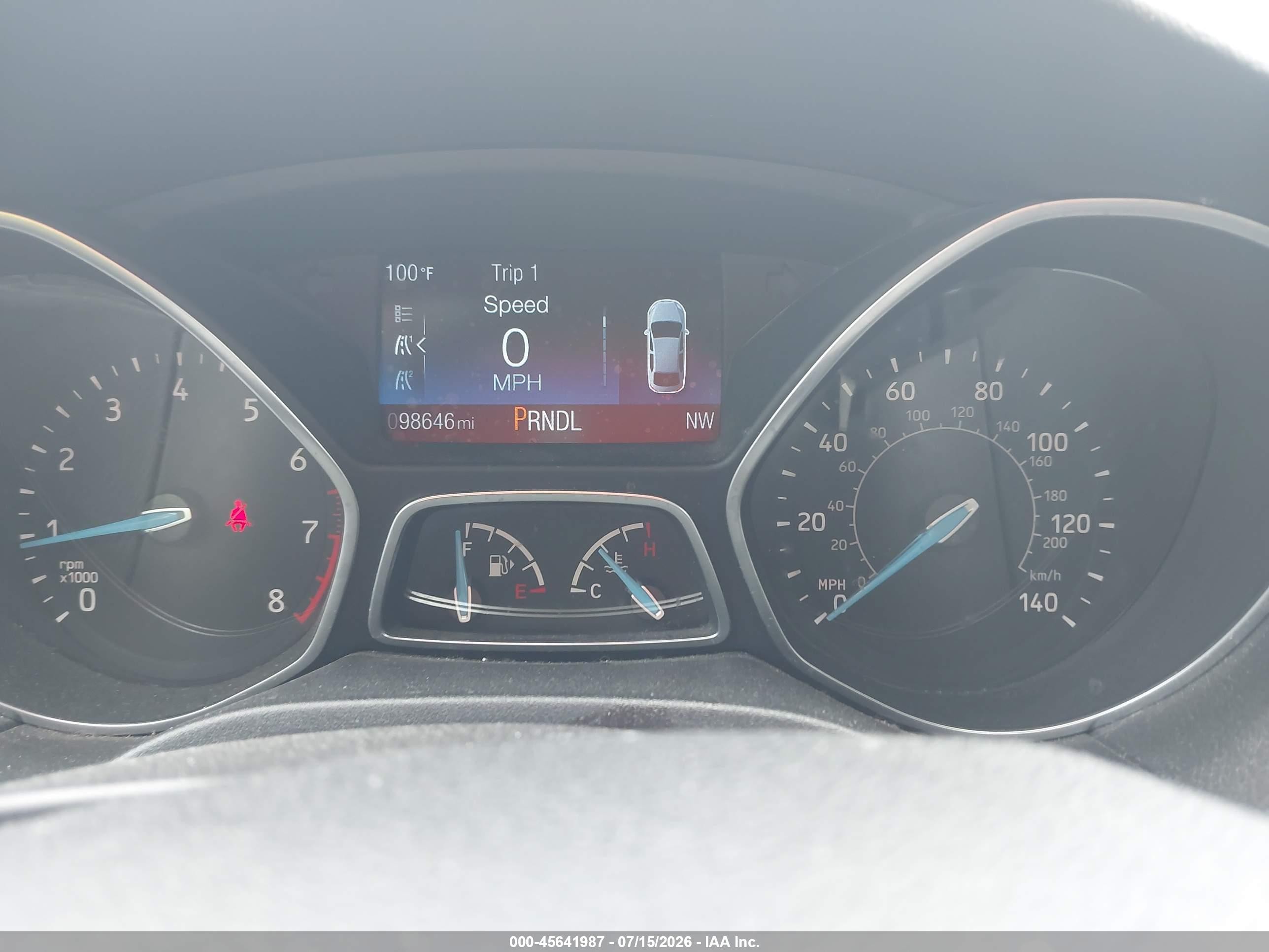 2015 Ford Focus Se Silver vin: 1FADP3F2XFL289649