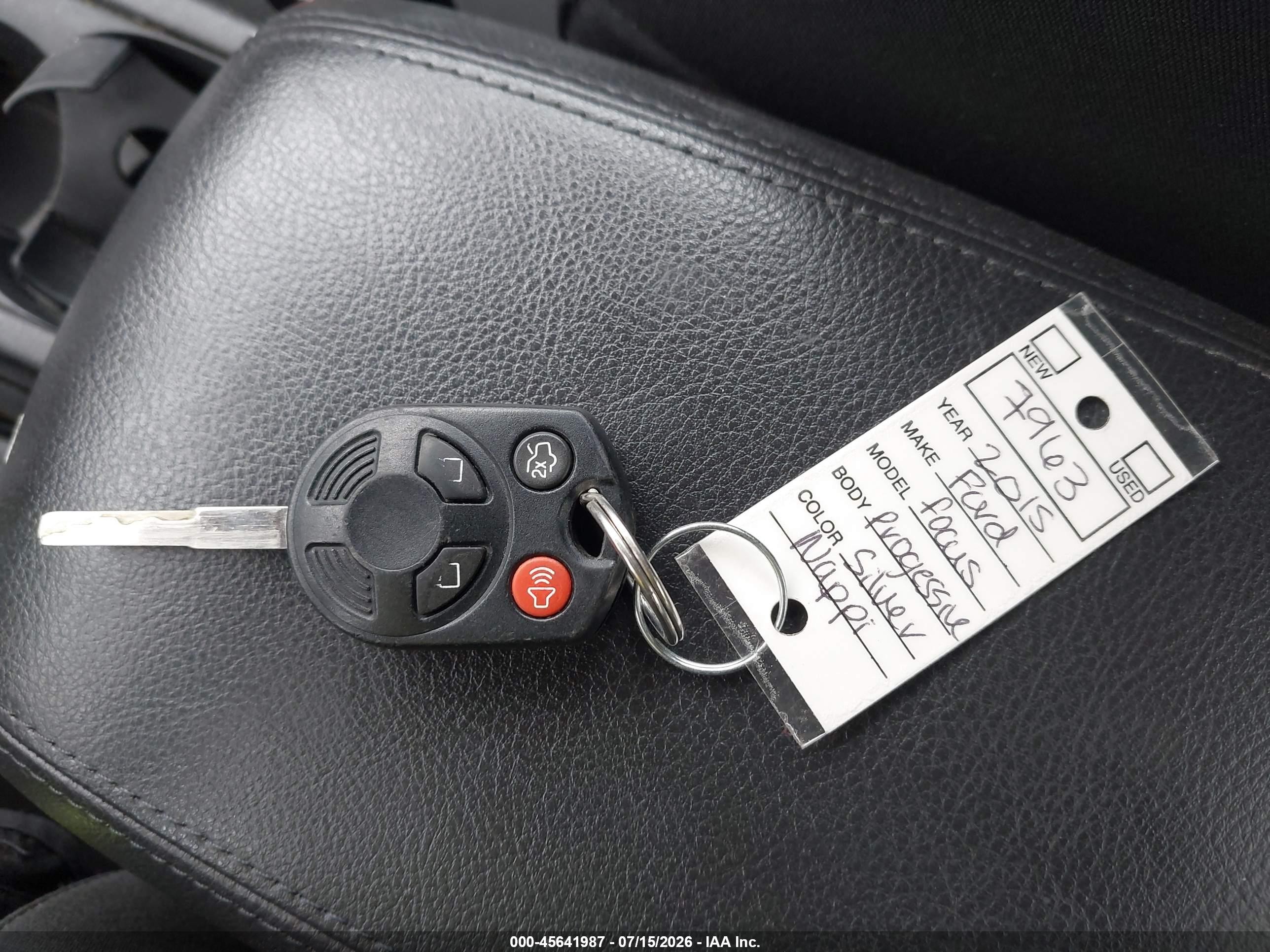 2015 Ford Focus Se Silver vin: 1FADP3F2XFL289649