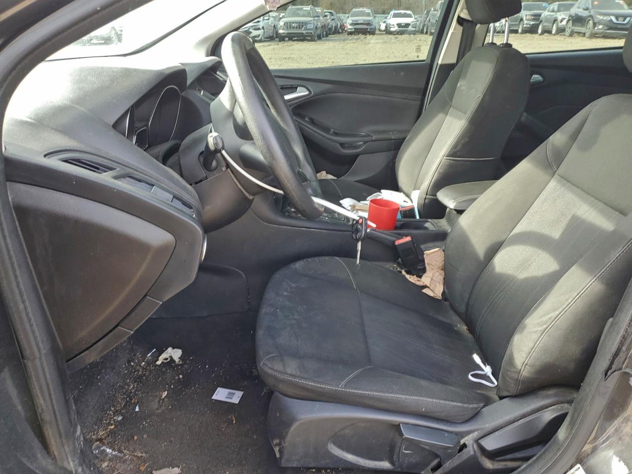 2015 Ford Focus Se Gray vin: 1FADP3F2XFL312671
