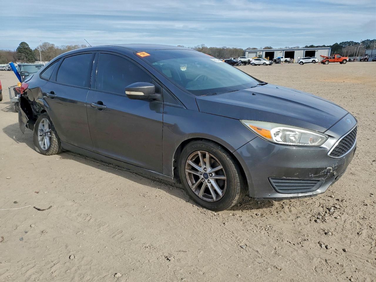 2015 Ford Focus Se Gray vin: 1FADP3F2XFL312671