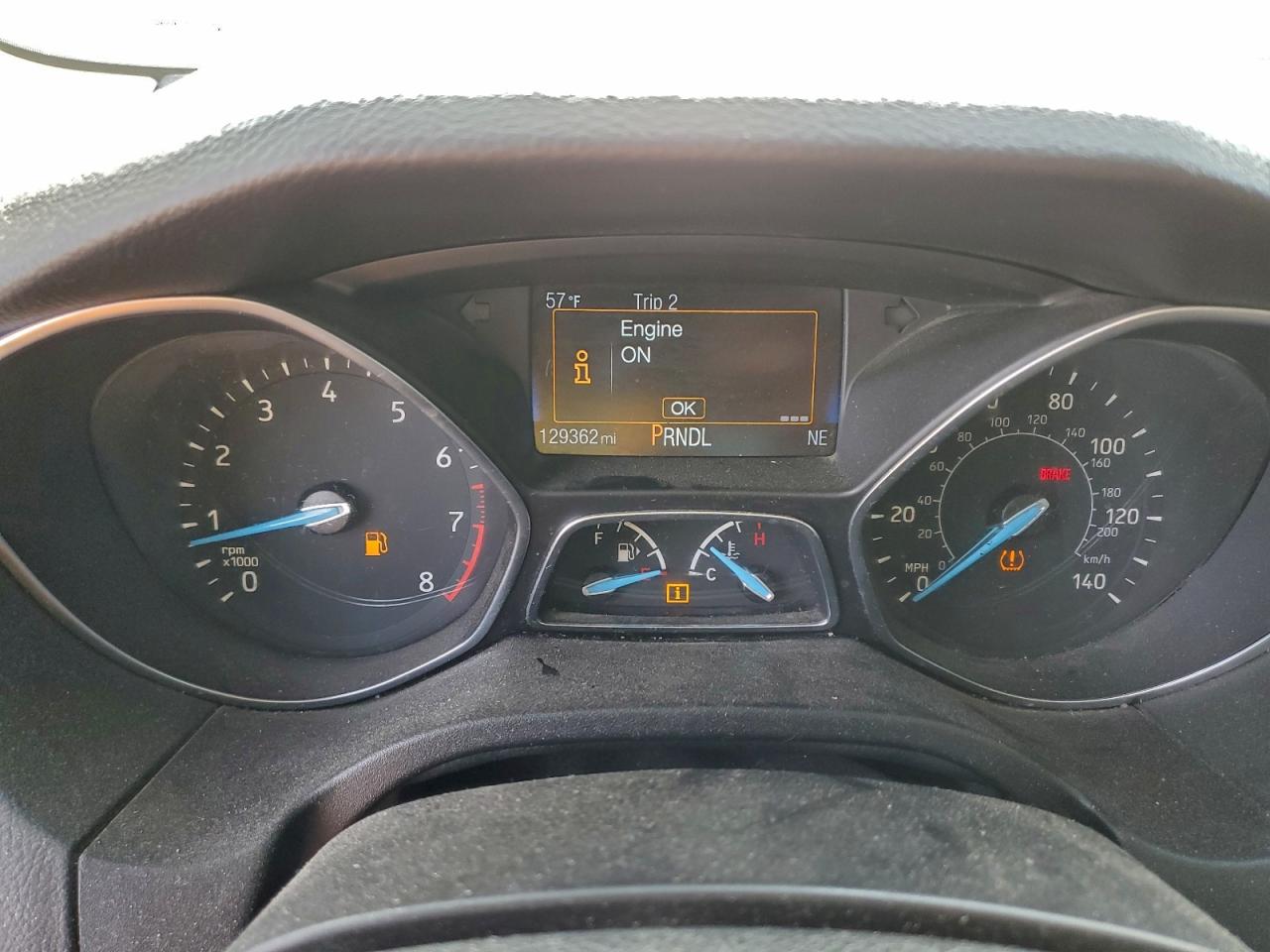 2015 Ford Focus Se Gray vin: 1FADP3F2XFL312671