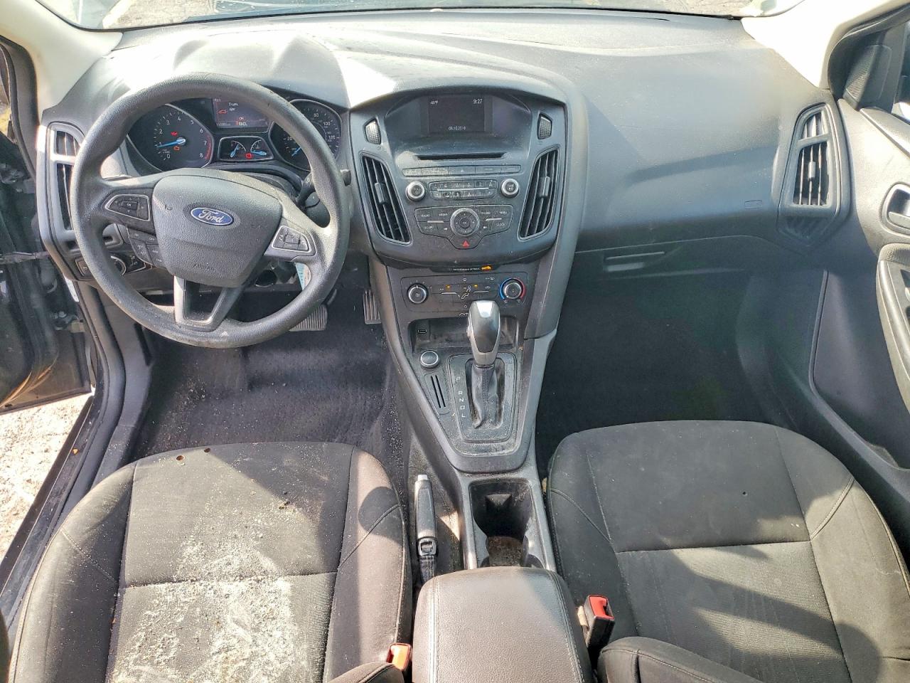 2015 Ford Focus Se Black vin: 1FADP3F2XFL325775