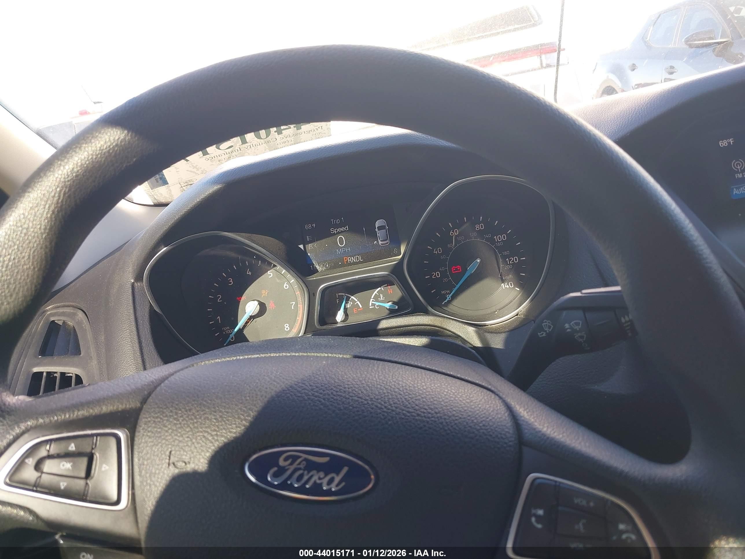 2015 Ford Focus Se White vin: 1FADP3F2XFL334122