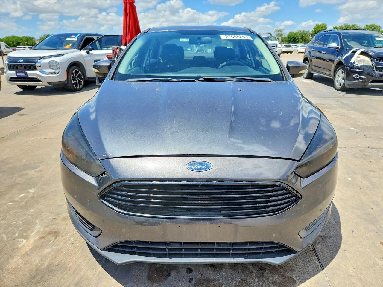 2015 Ford Focus Se Gray vin: 1FADP3F2XFL342267