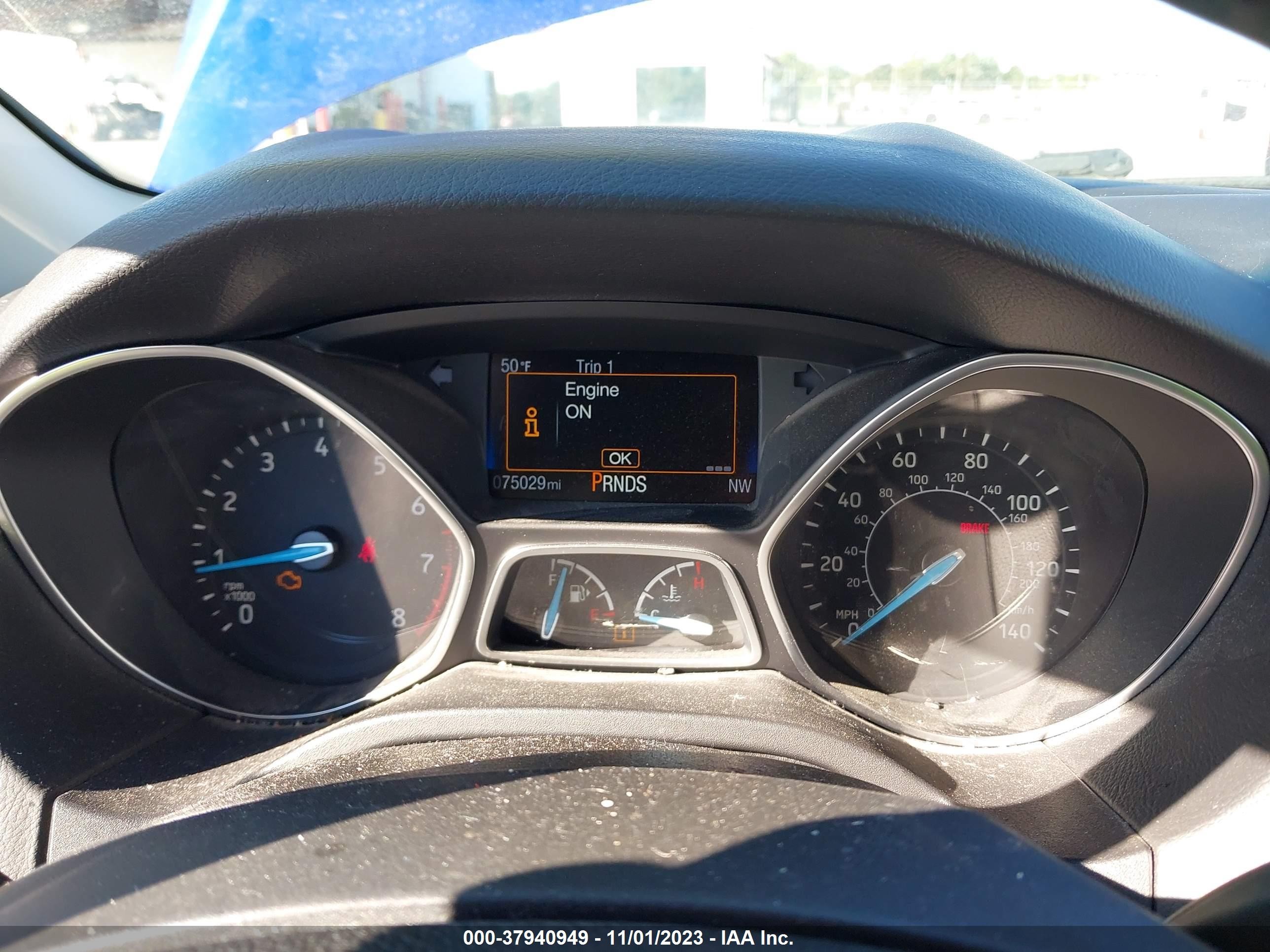 2015 Ford Focus Se Blue vin: 1FADP3F2XFL357044