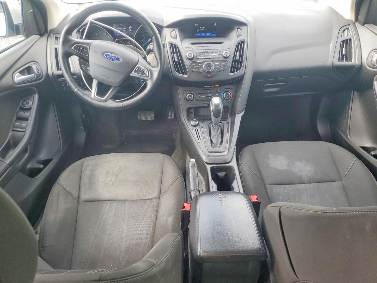 2015 Ford Focus Se White vin: 1FADP3F2XFL360722