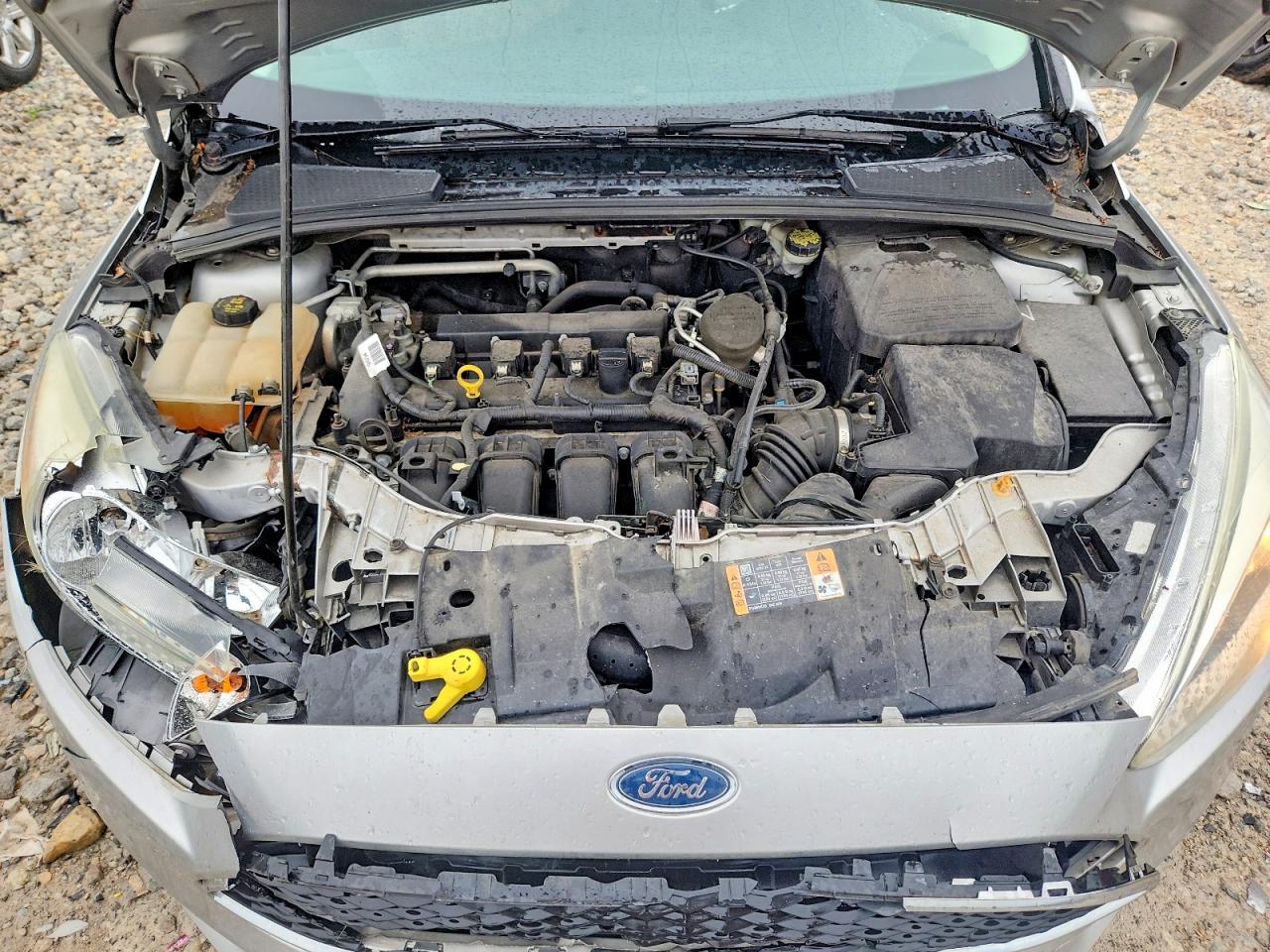 2015 Ford Focus Se Silver vin: 1FADP3F2XFL361952