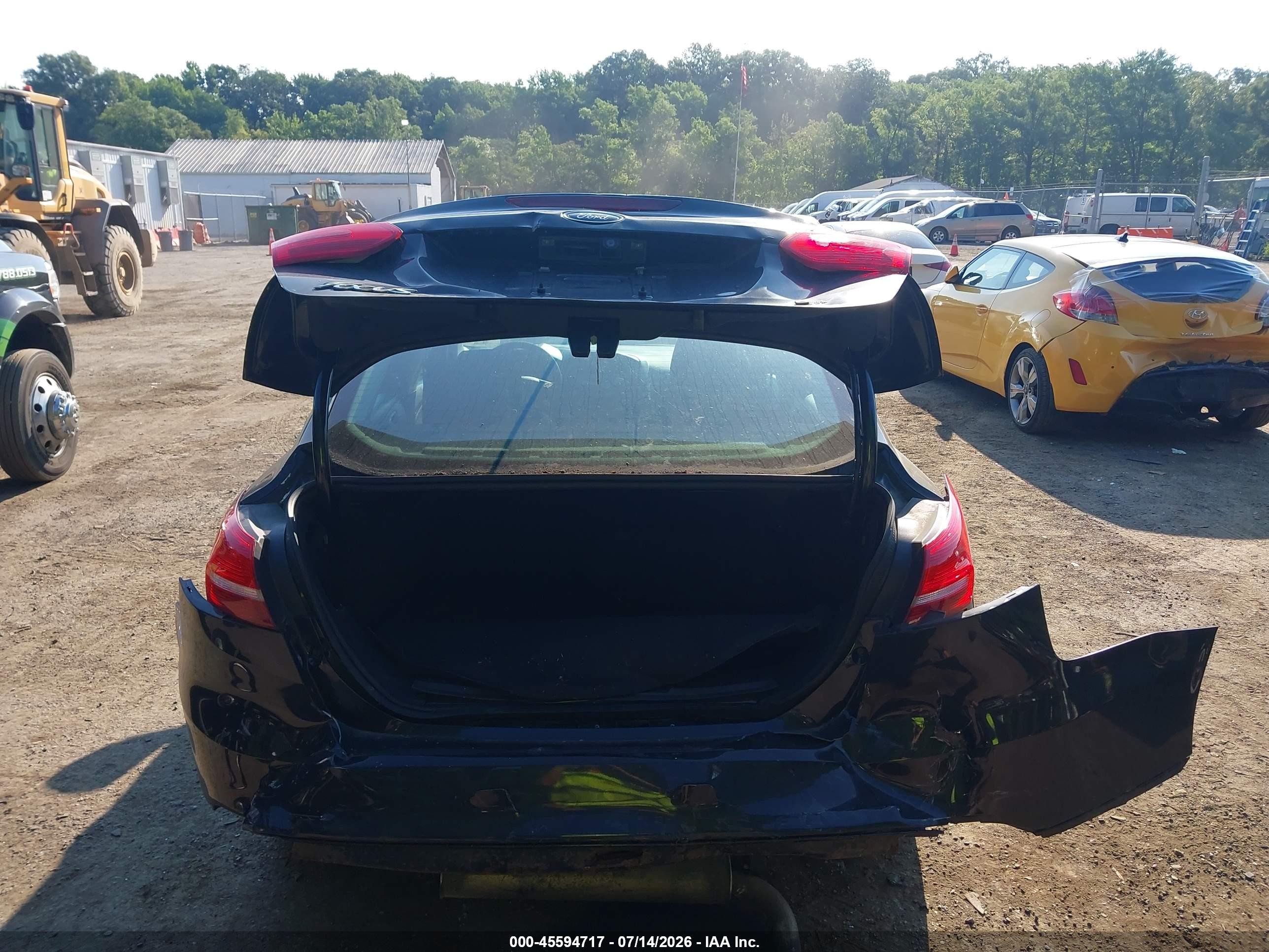 2015 Ford Focus Se Black vin: 1FADP3F2XFL365094