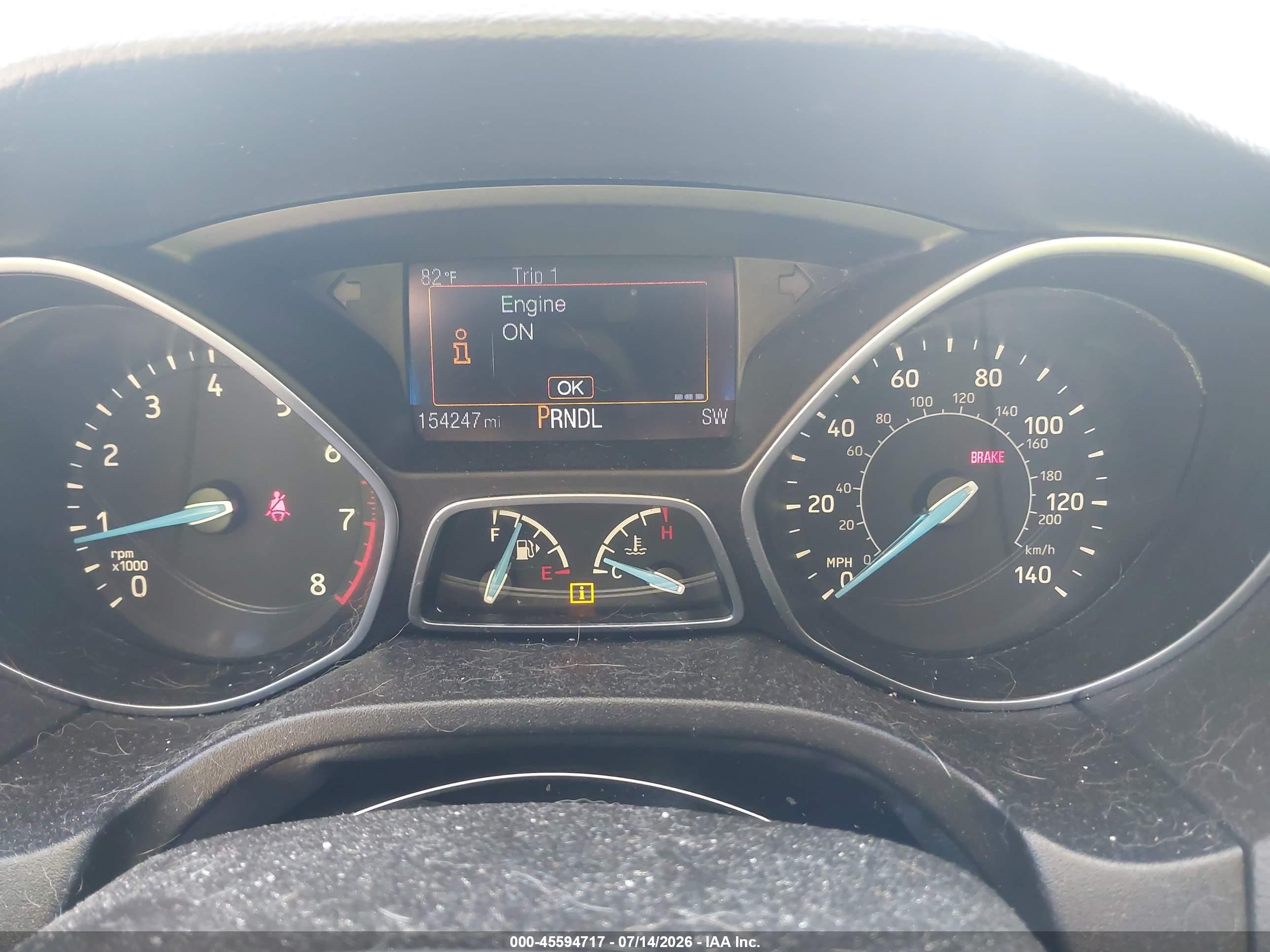 2015 Ford Focus Se Black vin: 1FADP3F2XFL365094