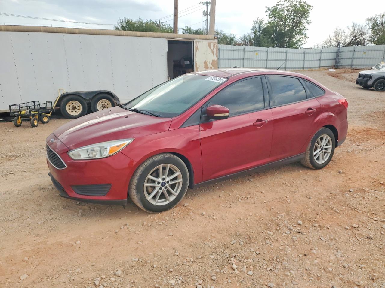 2017 Ford Focus Se Burgundy vin: 1FADP3F2XHL252748