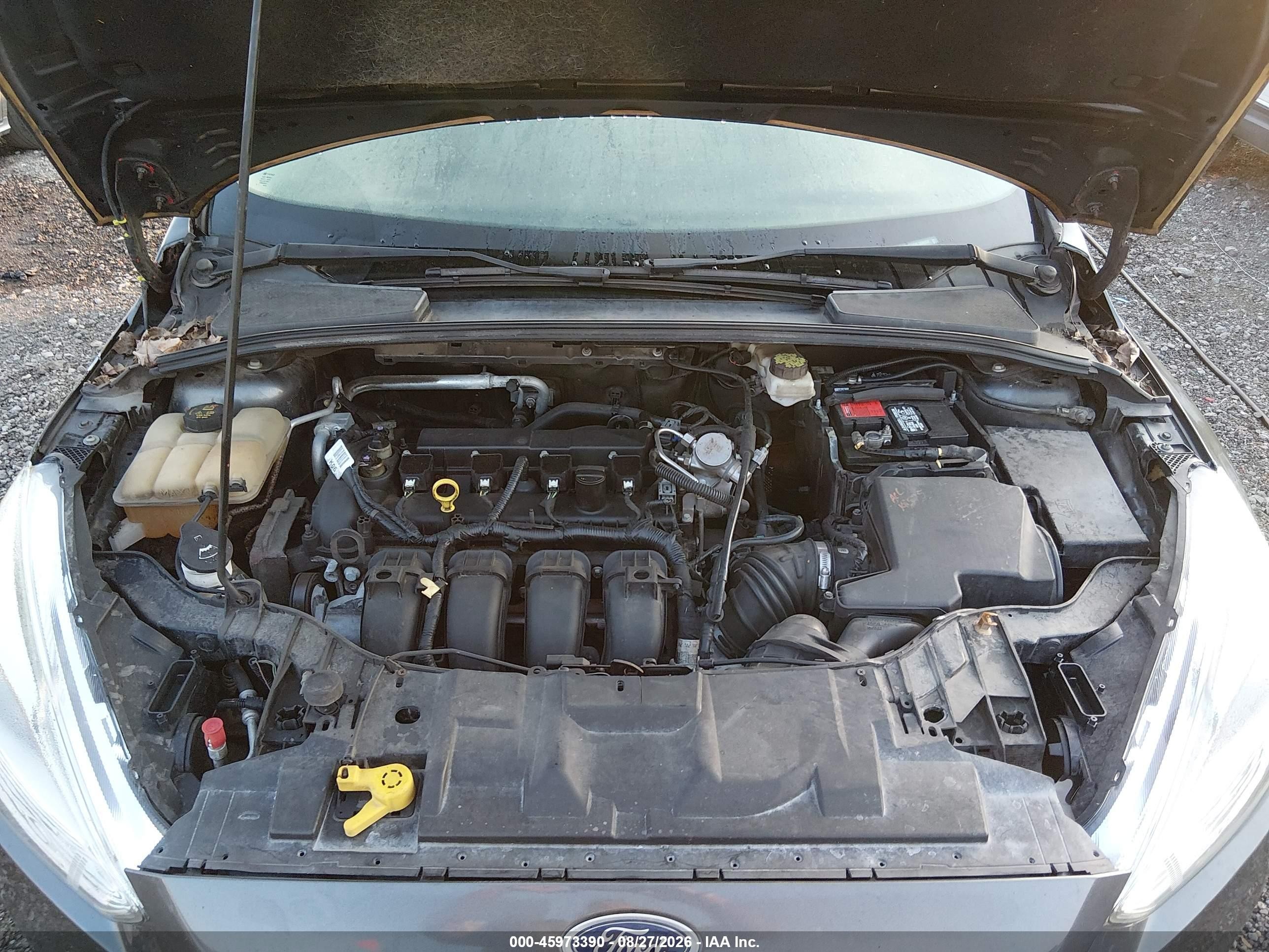 2017 Ford Focus Se Gray vin: 1FADP3F2XHL266052