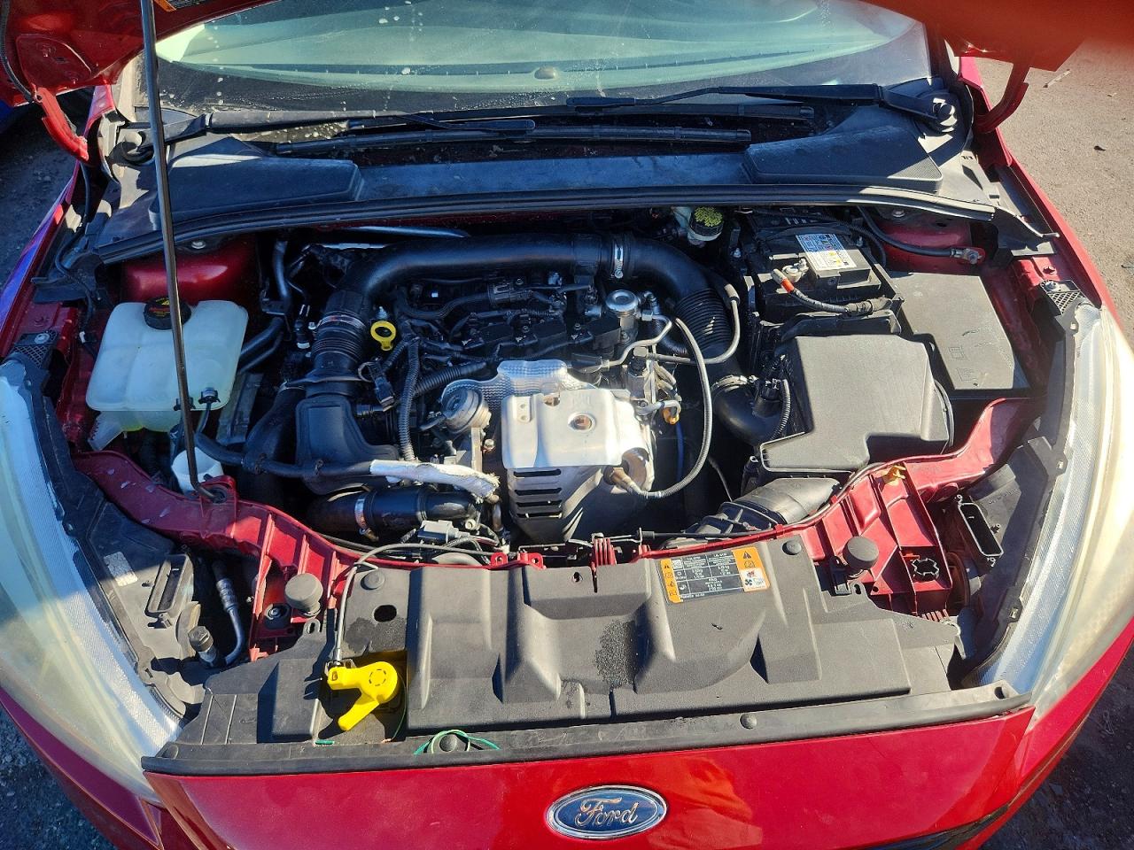 2015 Ford Focus Se Красный vin: 1FADP3FE0FL248425