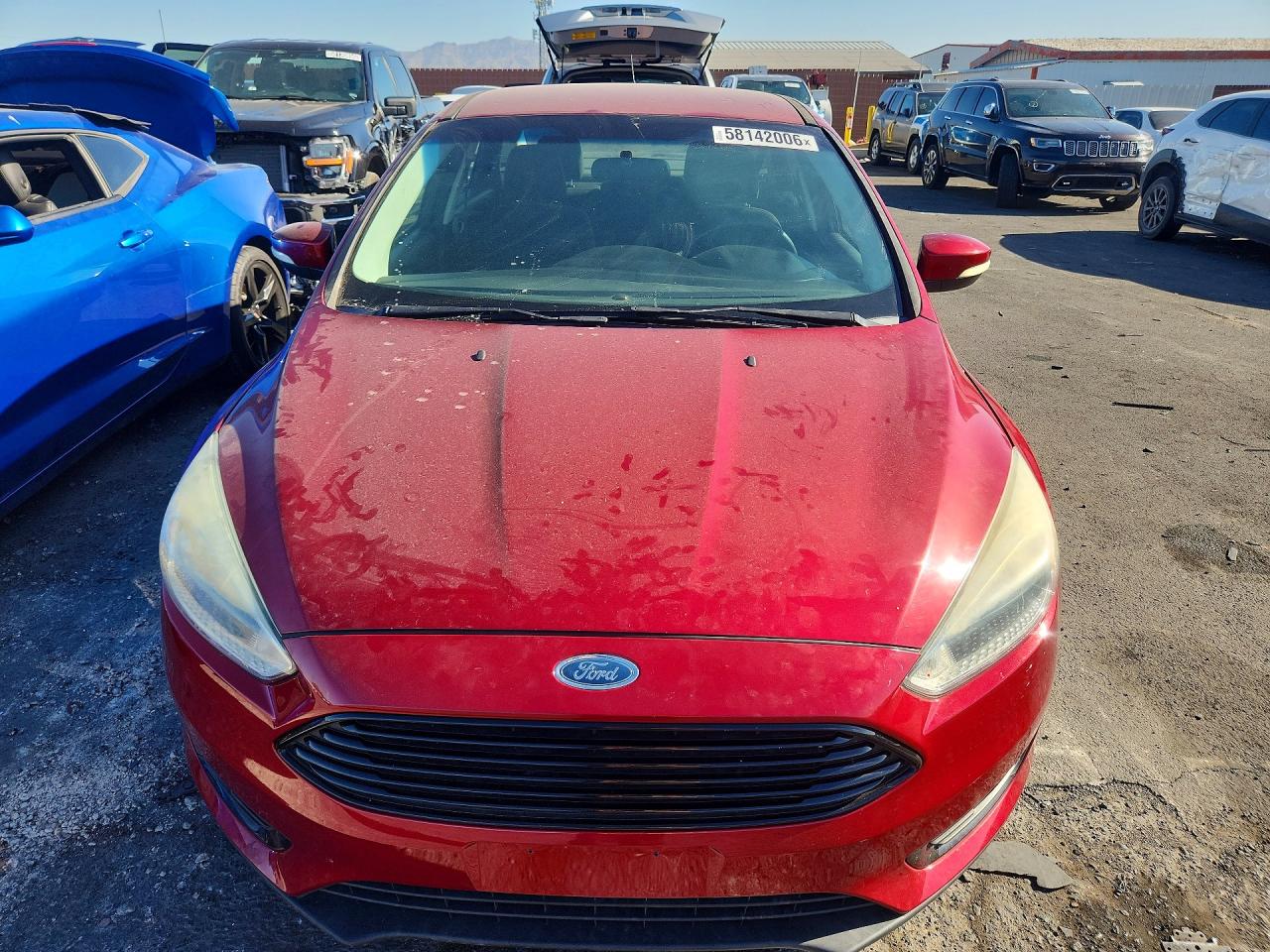 2015 Ford Focus Se Красный vin: 1FADP3FE0FL248425
