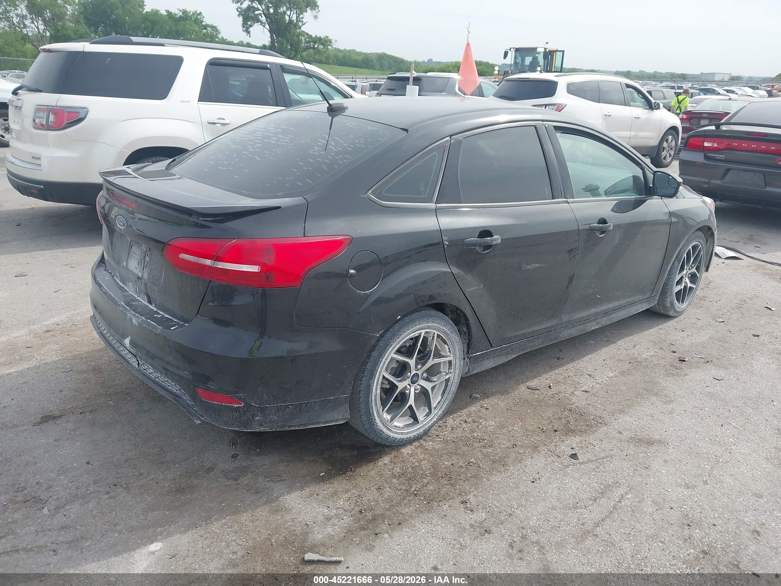 2015 Ford Focus Se Black vin: 1FADP3FE0FL378334