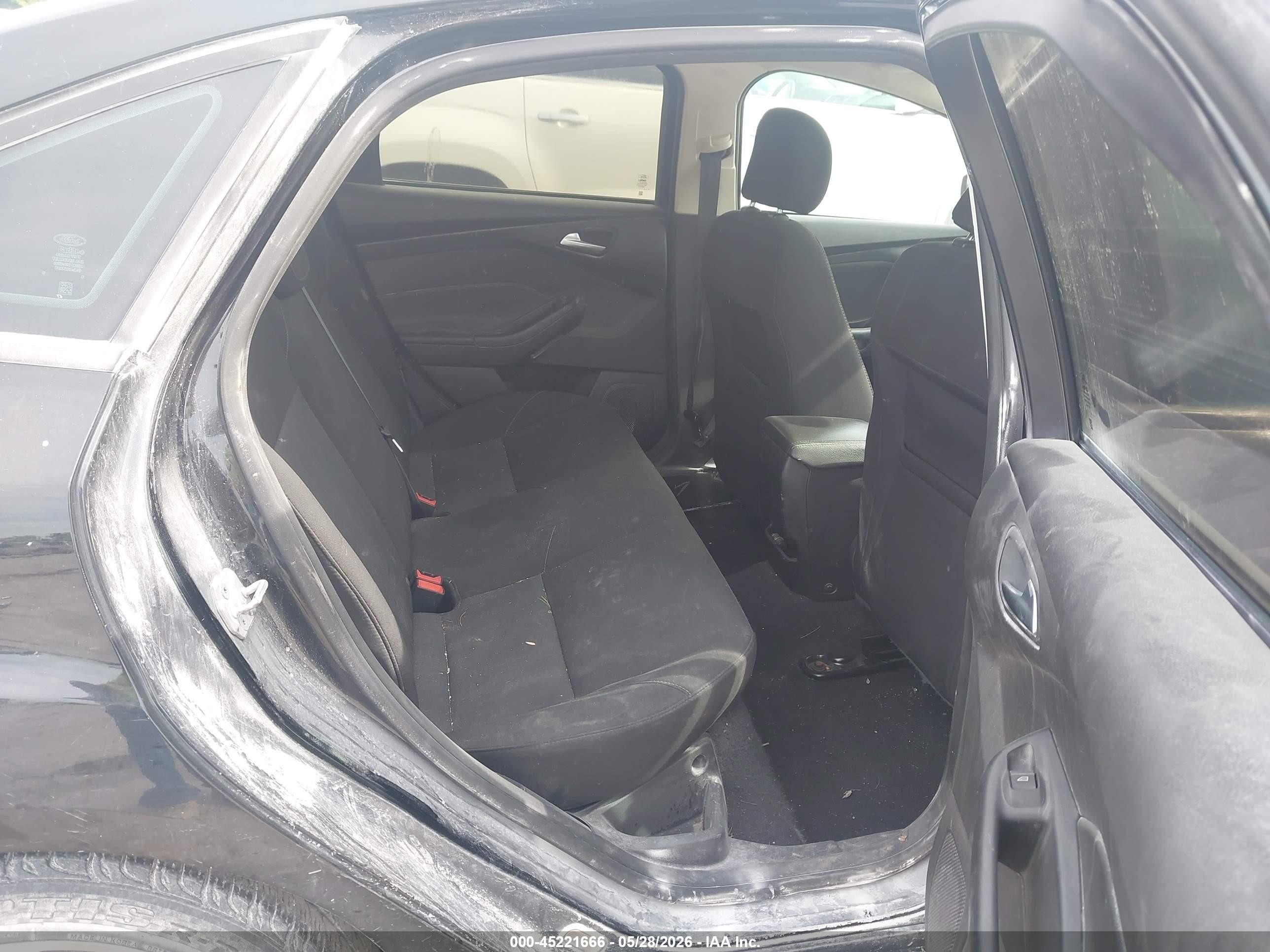 2015 Ford Focus Se Black vin: 1FADP3FE0FL378334