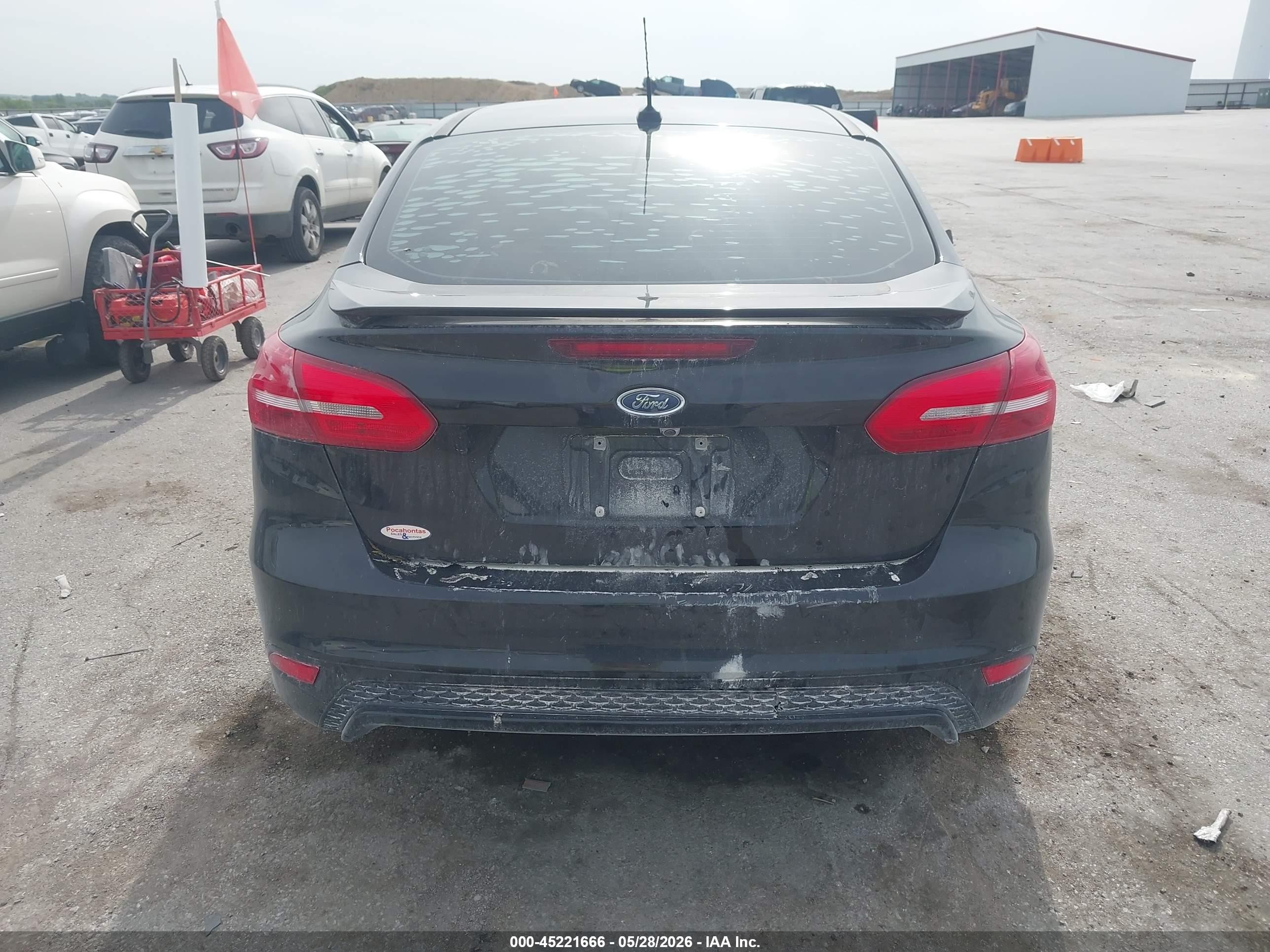 2015 Ford Focus Se Black vin: 1FADP3FE0FL378334