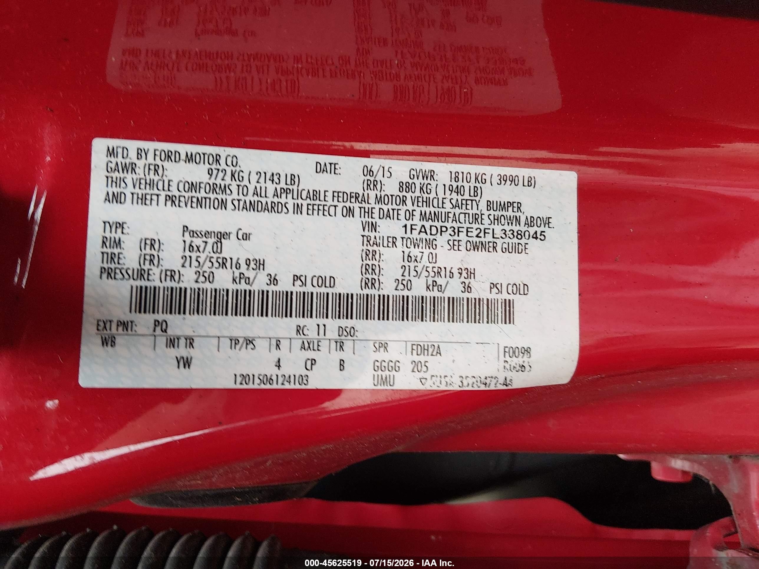 2015 Ford Focus Se Red vin: 1FADP3FE2FL338045