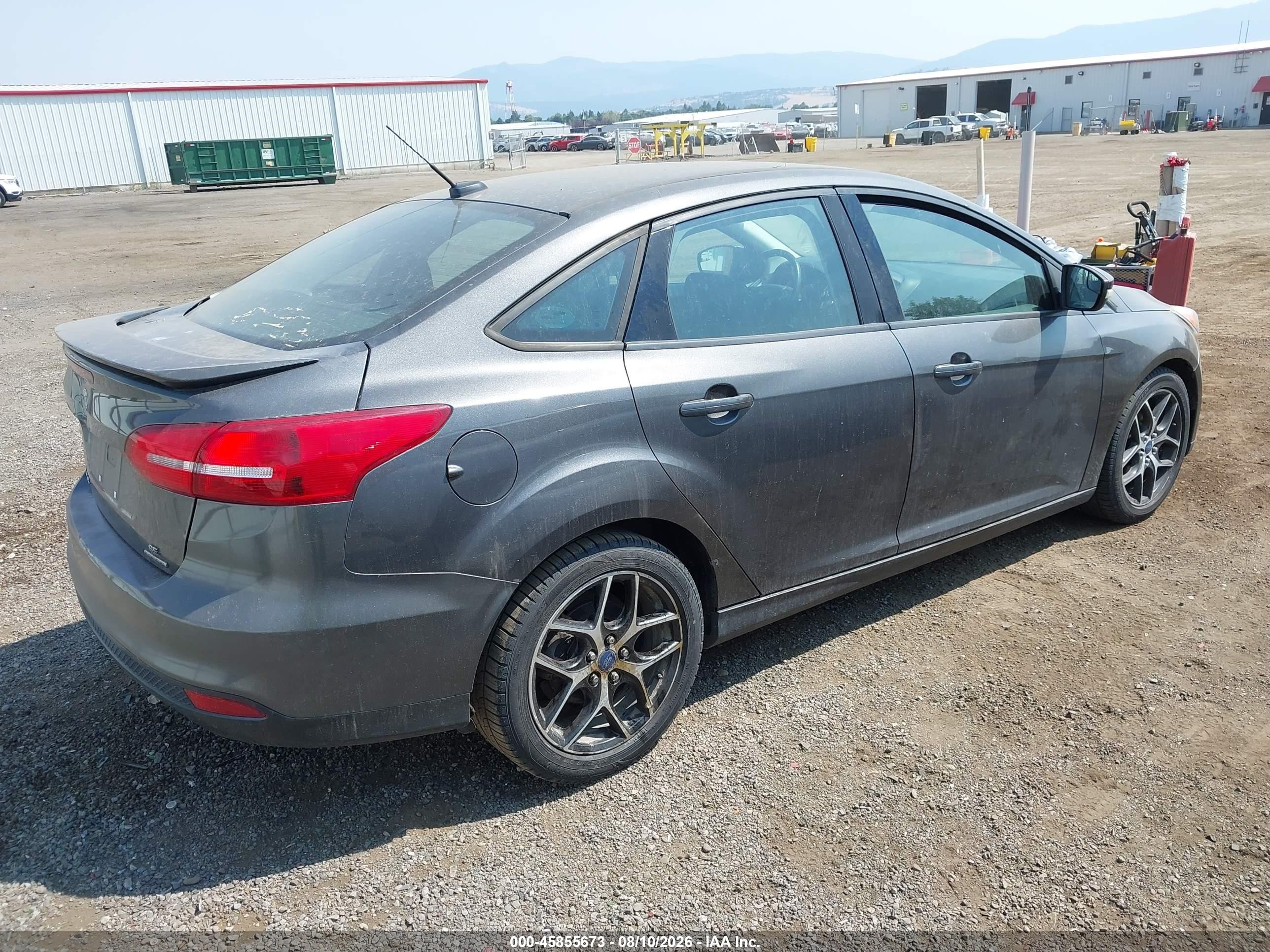 2015 Ford Focus Se Gray vin: 1FADP3FE4FL314250