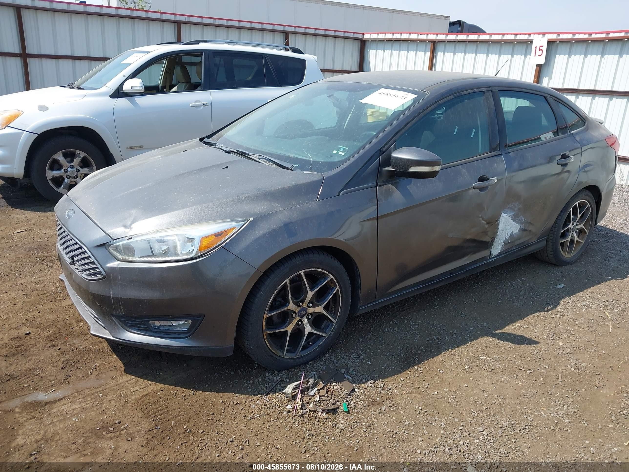 2015 Ford Focus Se Gray vin: 1FADP3FE4FL314250