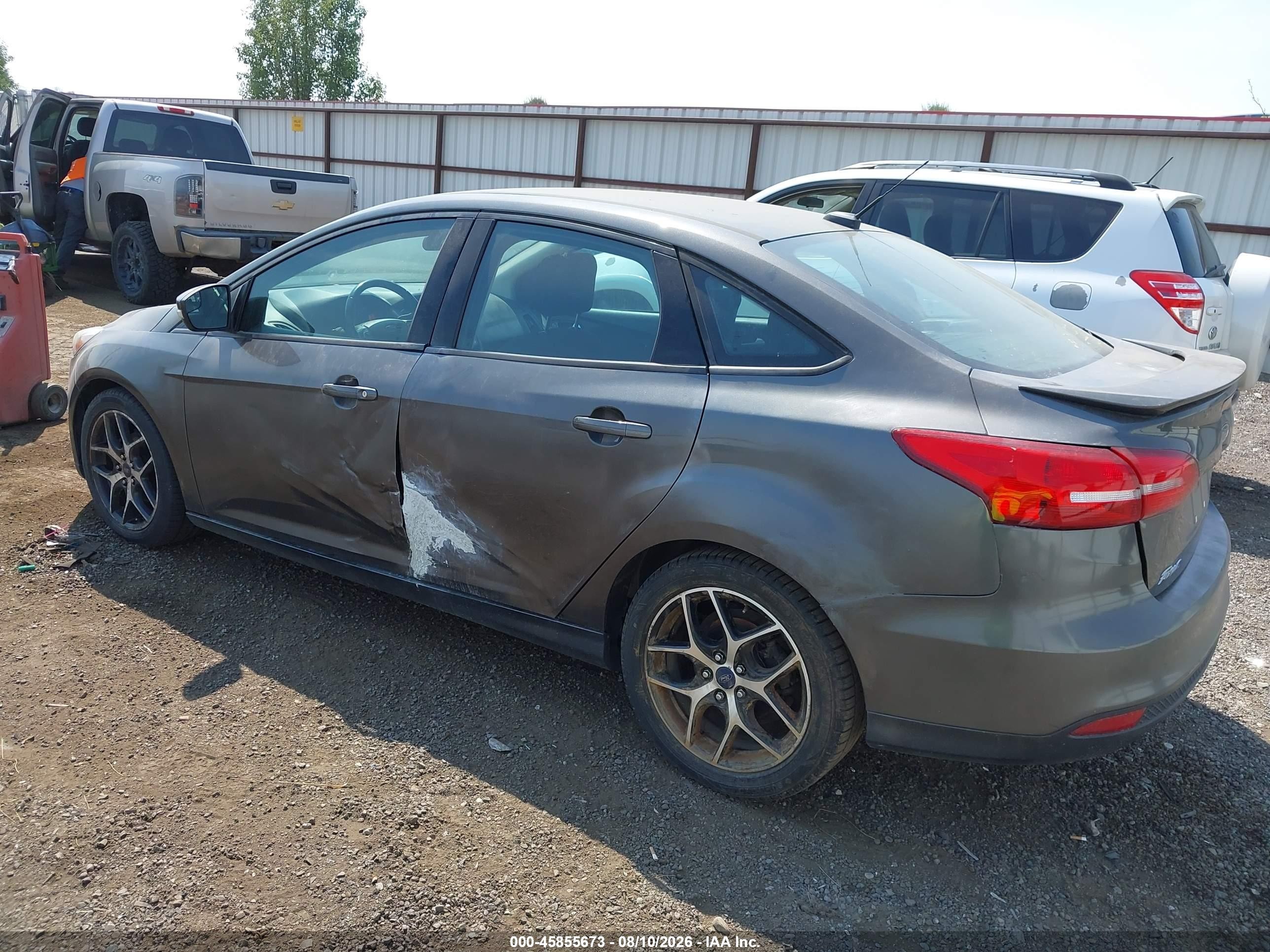 2015 Ford Focus Se Gray vin: 1FADP3FE4FL314250
