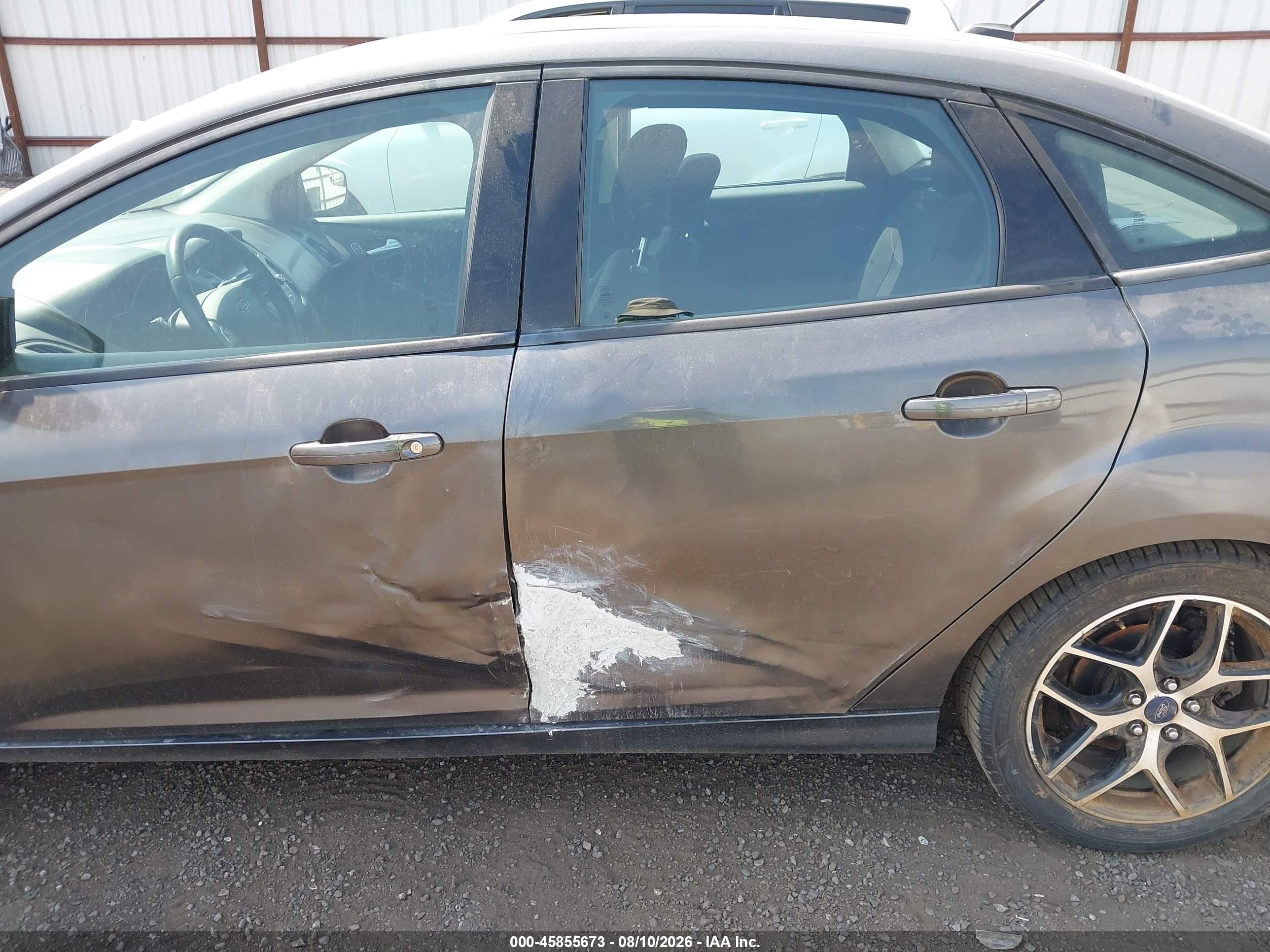 2015 Ford Focus Se Gray vin: 1FADP3FE4FL314250