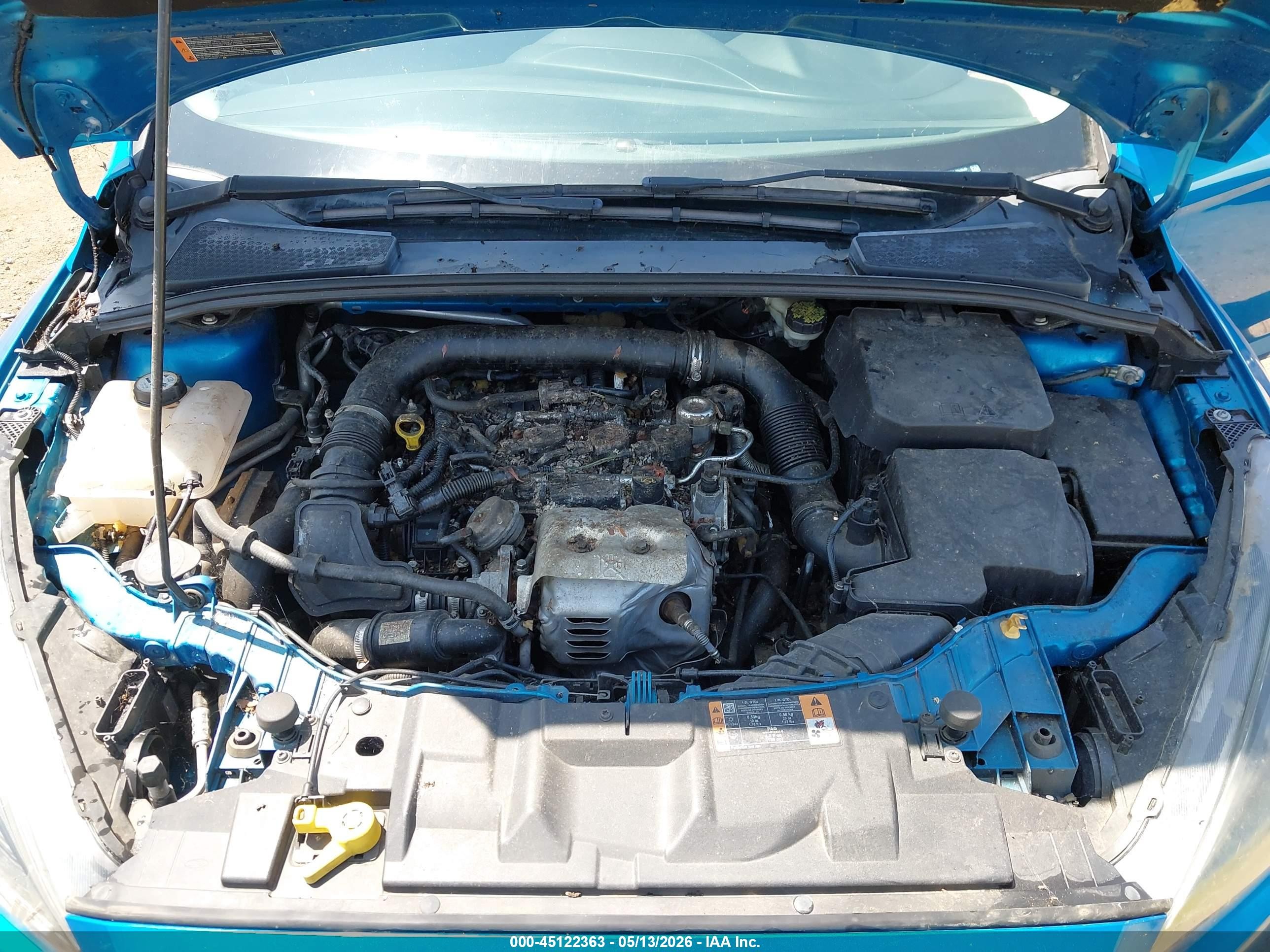 2016 Ford Focus Se Синий vin: 1FADP3FE9GL362635