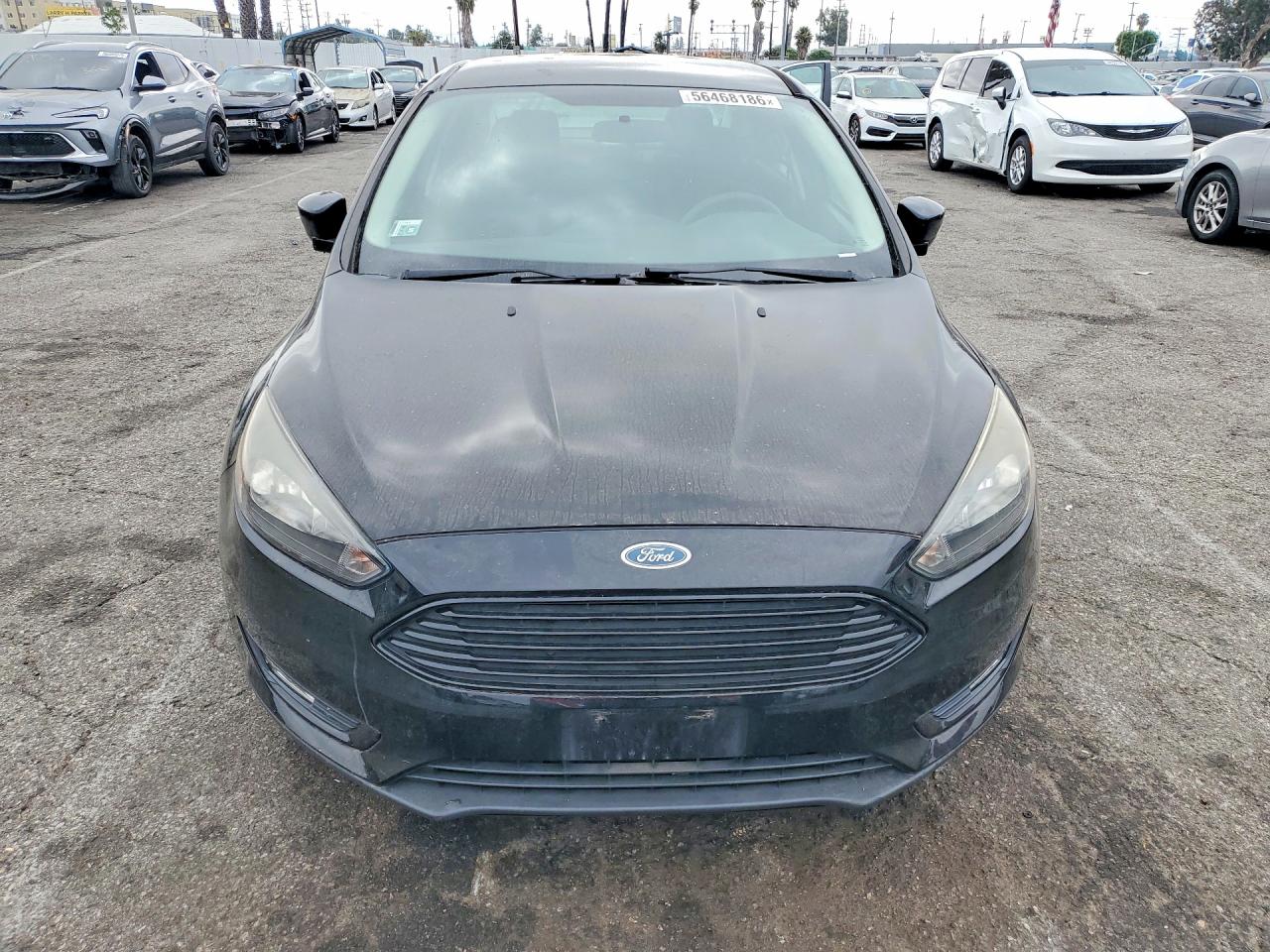 2017 Ford Focus Se Черный vin: 1FADP3FE9HL314439