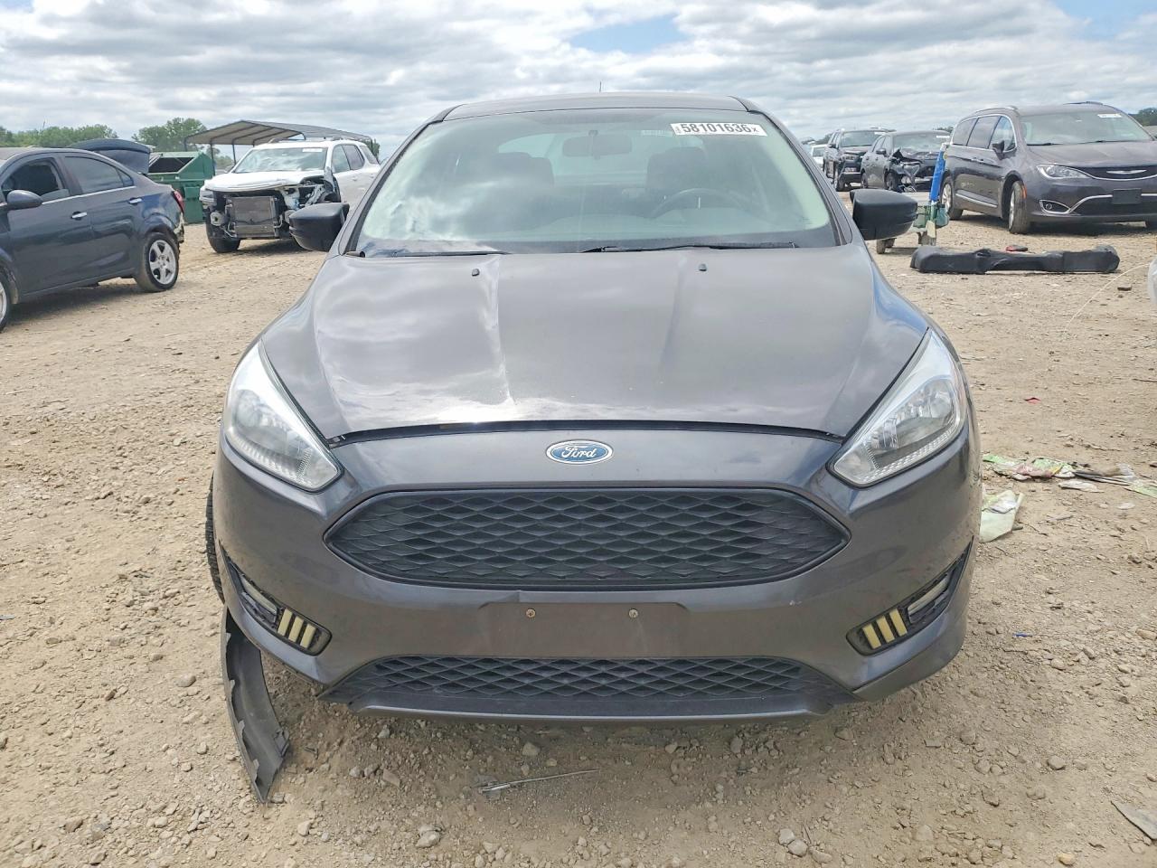 2015 Ford Focus Se Gray vin: 1FADP3FEXFL361282