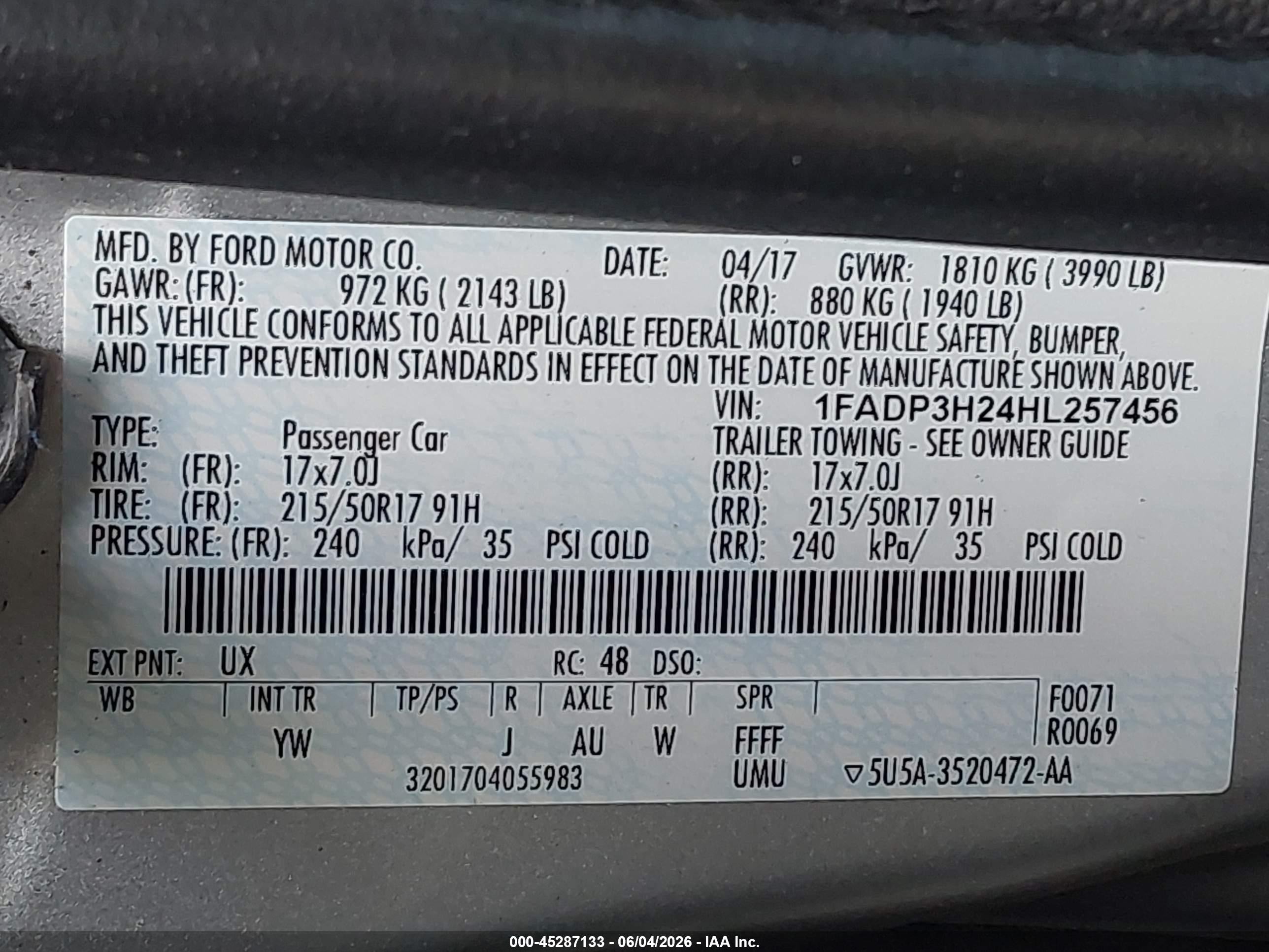 2017 Ford Focus Sel Silver vin: 1FADP3H24HL257456