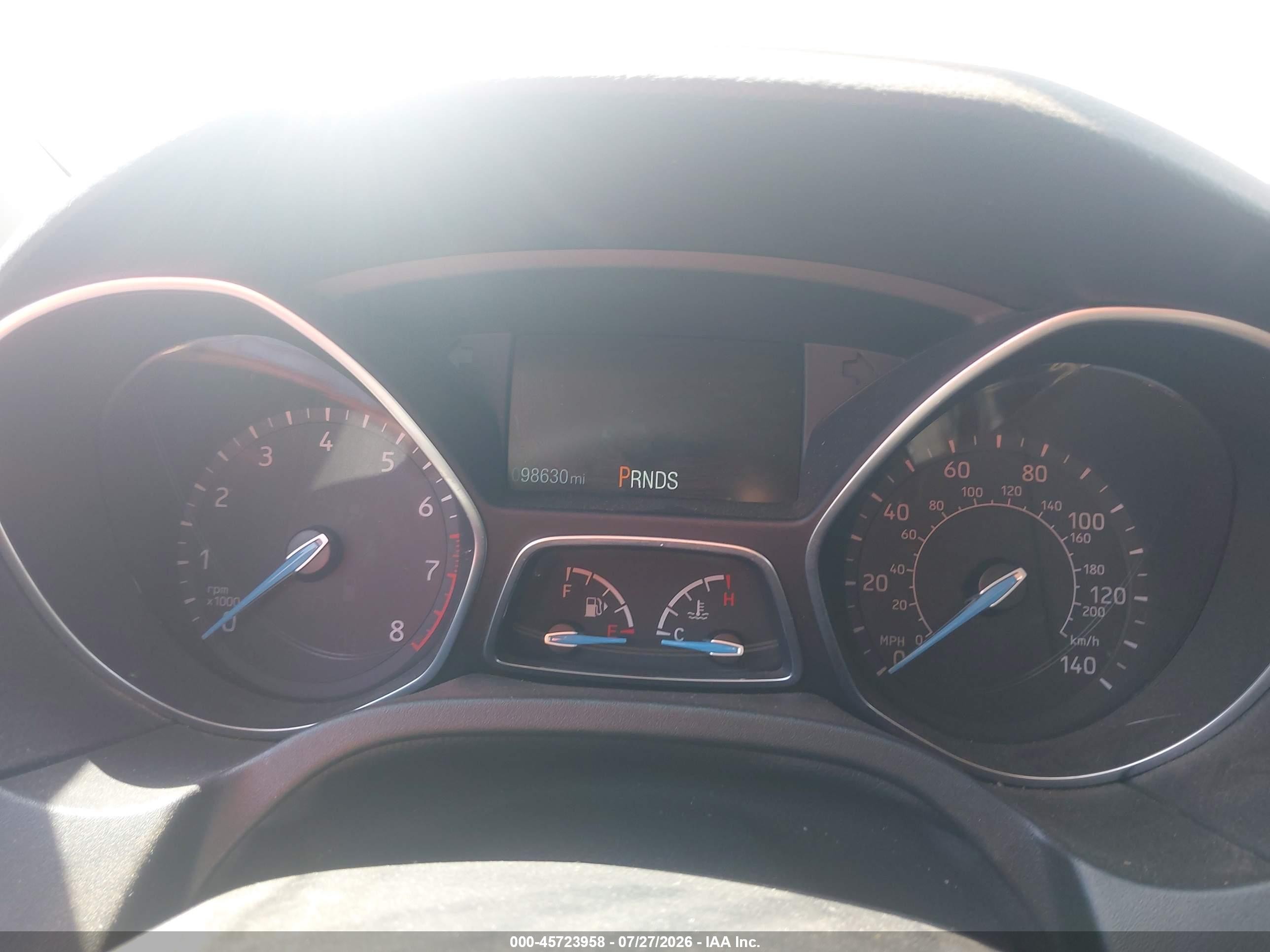 2018 Ford Focus Sel Blue vin: 1FADP3H28JL259491