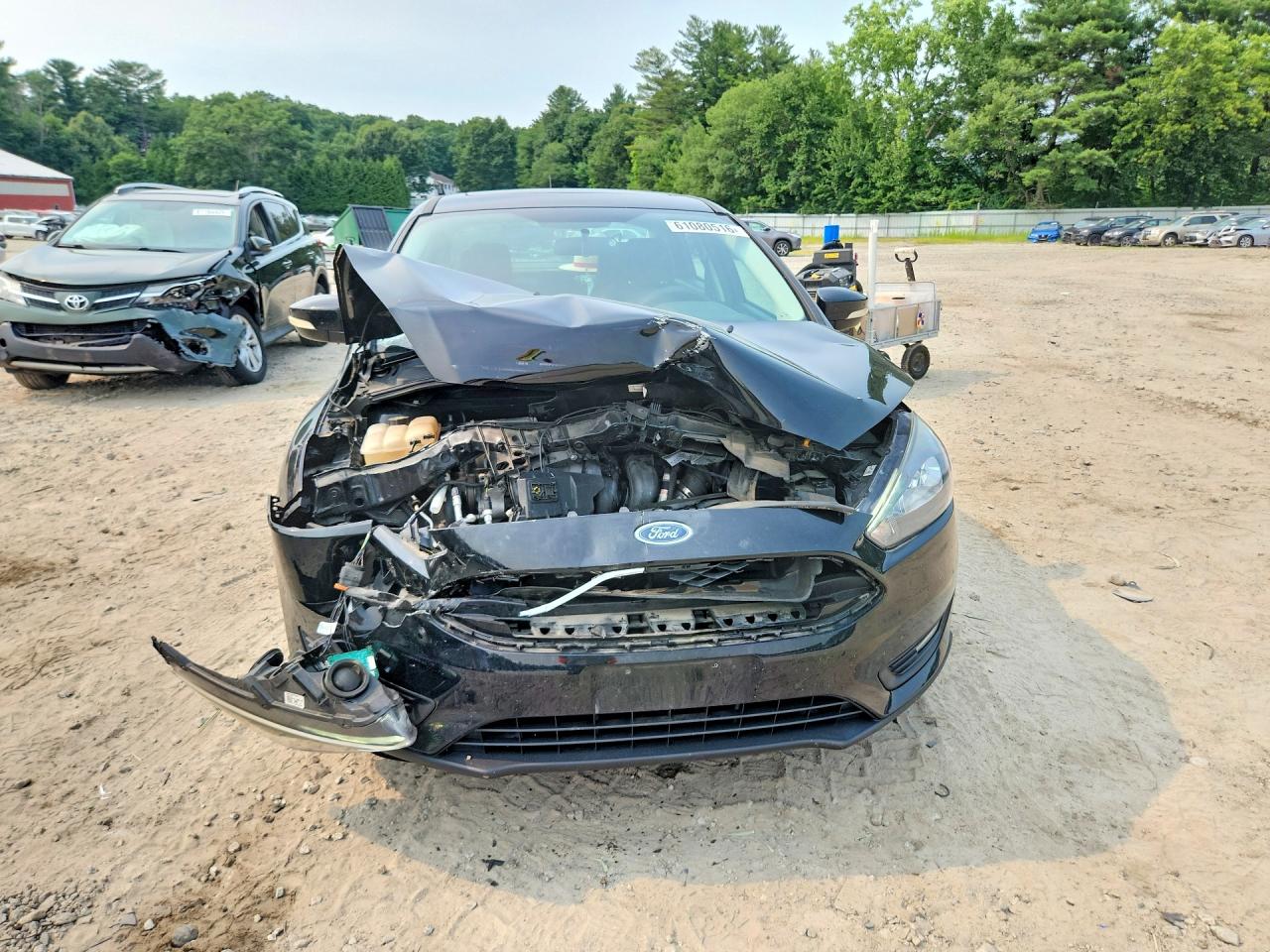 2018 Ford Focus Sel Черный vin: 1FADP3H2XJL233765