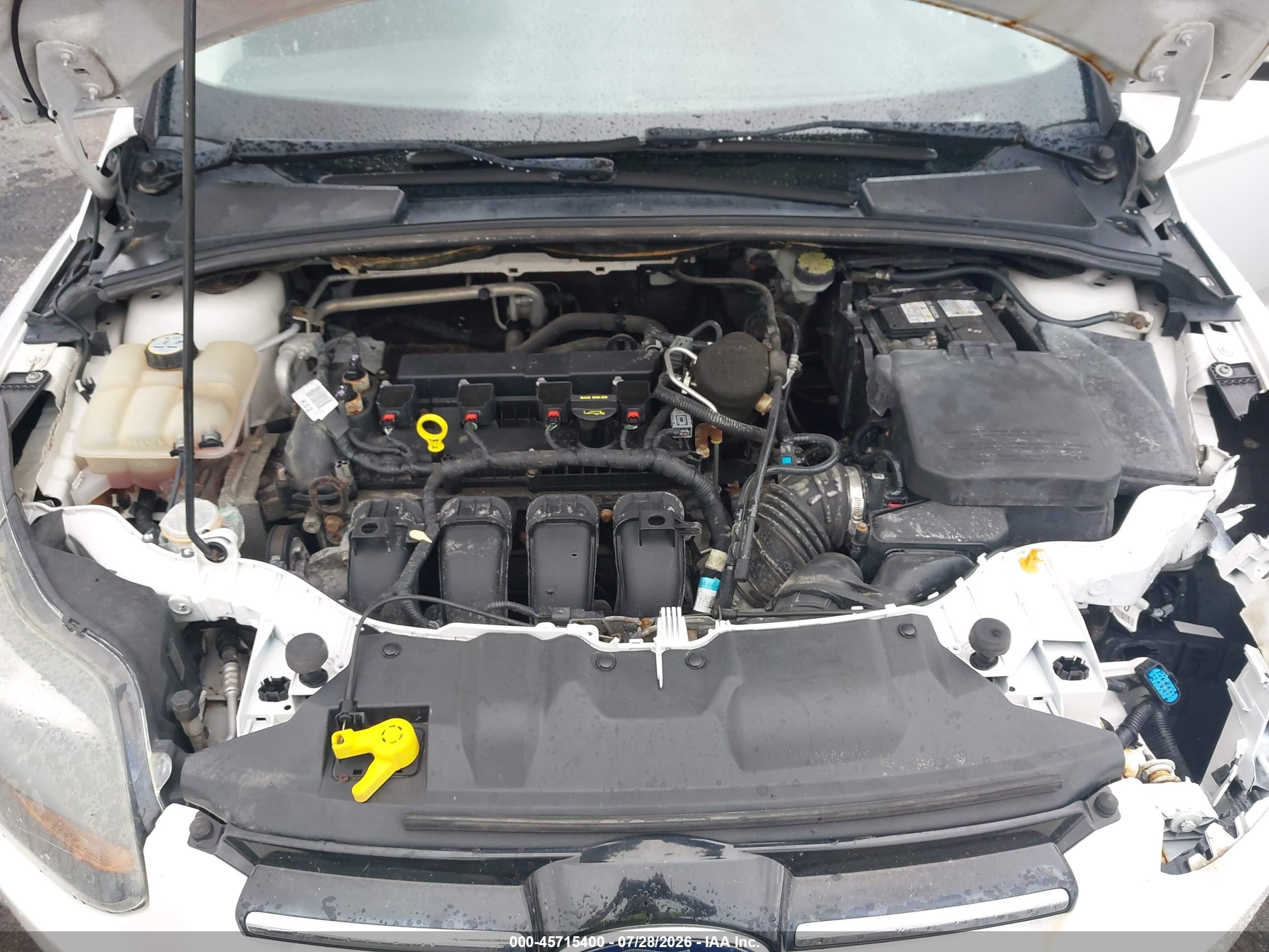 2013 Ford Focus Titanium White vin: 1FADP3J20DL113603
