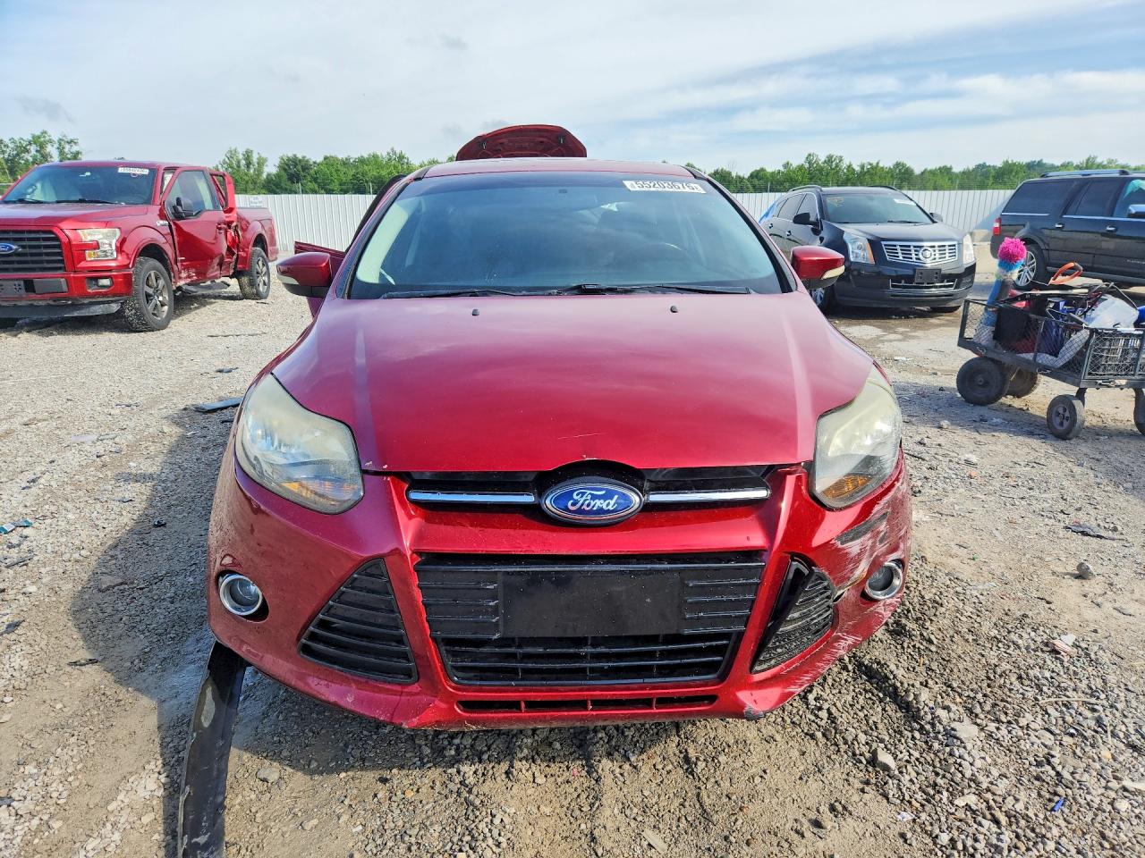 2014 Ford Focus Titanium Brown vin: 1FADP3J20EL105812