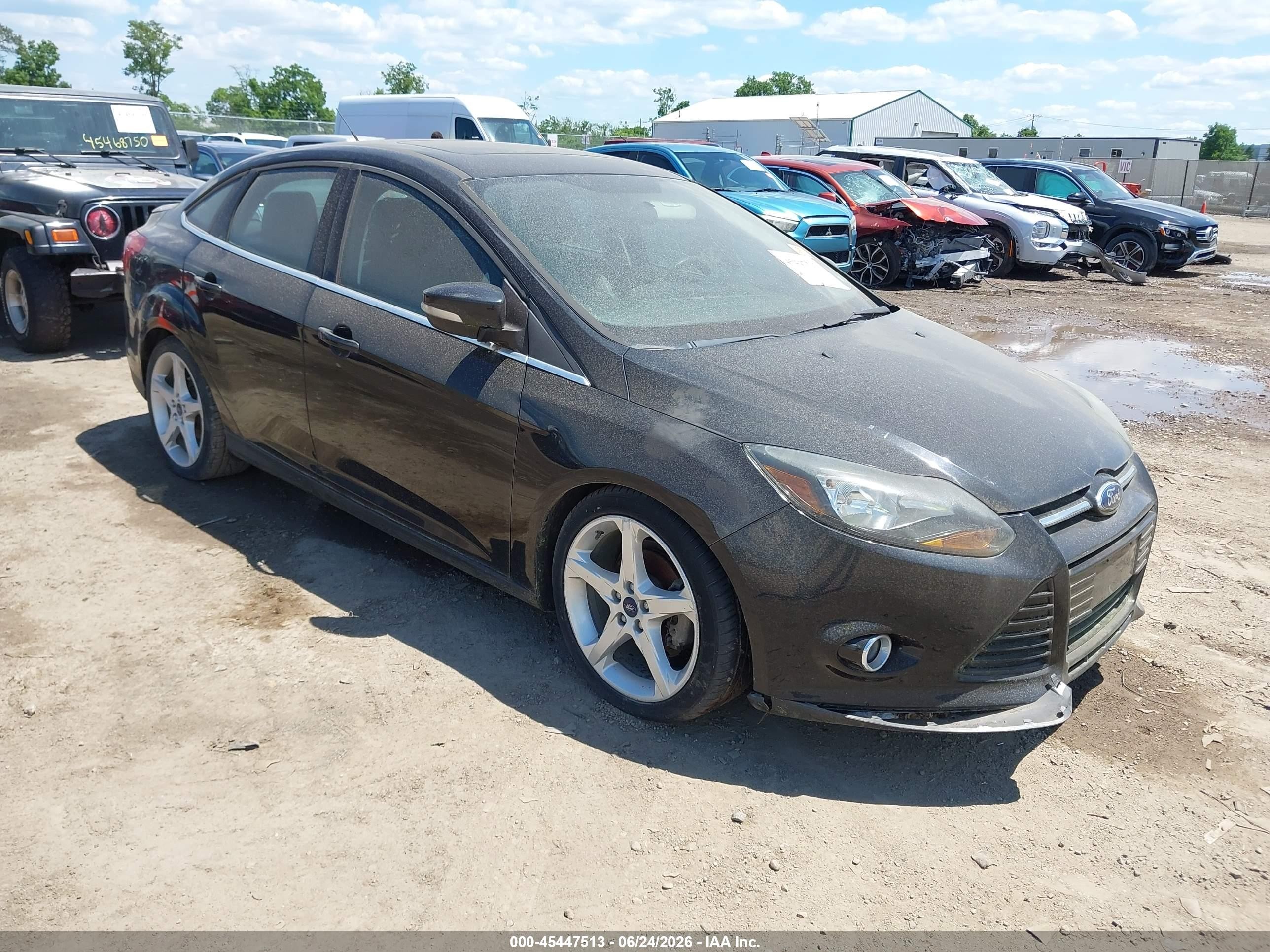 2014 Ford Focus Titanium Black vin: 1FADP3J20EL388938