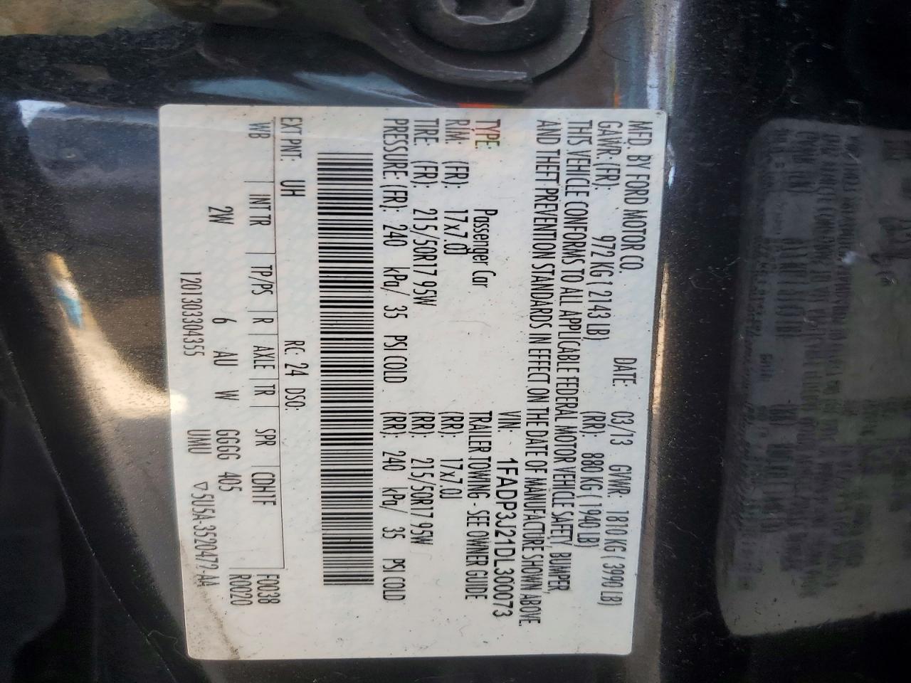 2013 Ford Focus Titanium Black vin: 1FADP3J21DL300073