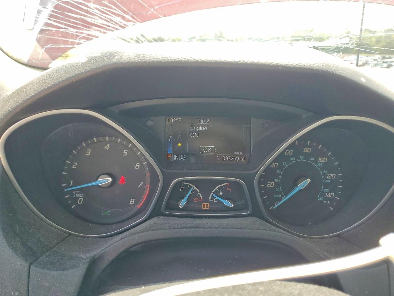 2014 Ford Focus Titanium Red vin: 1FADP3J21EL228664