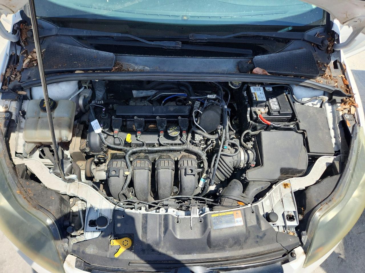 2014 Ford Focus Titanium White vin: 1FADP3J21EL240653
