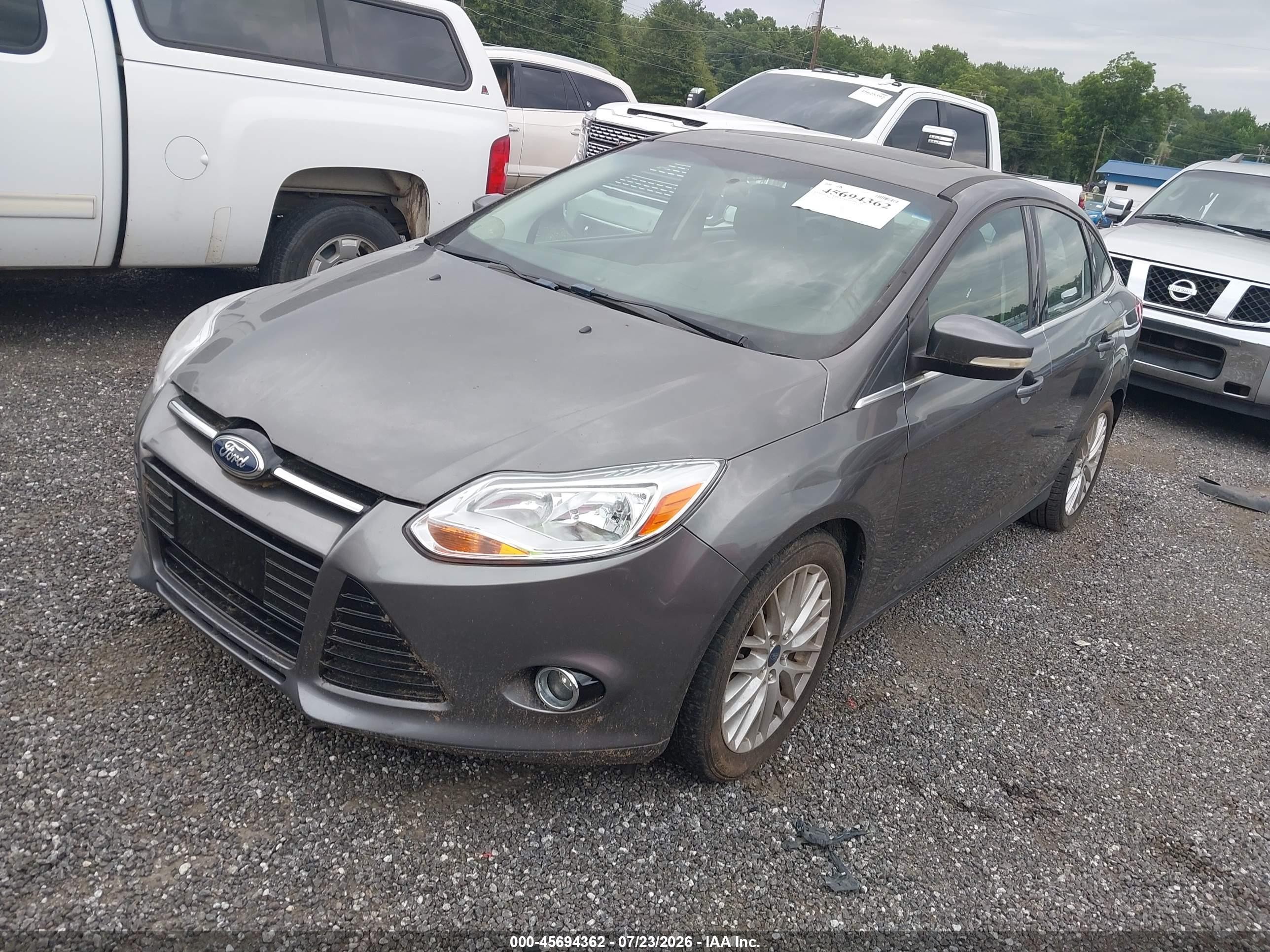 2014 Ford Focus Titanium Gray vin: 1FADP3J21EL279579