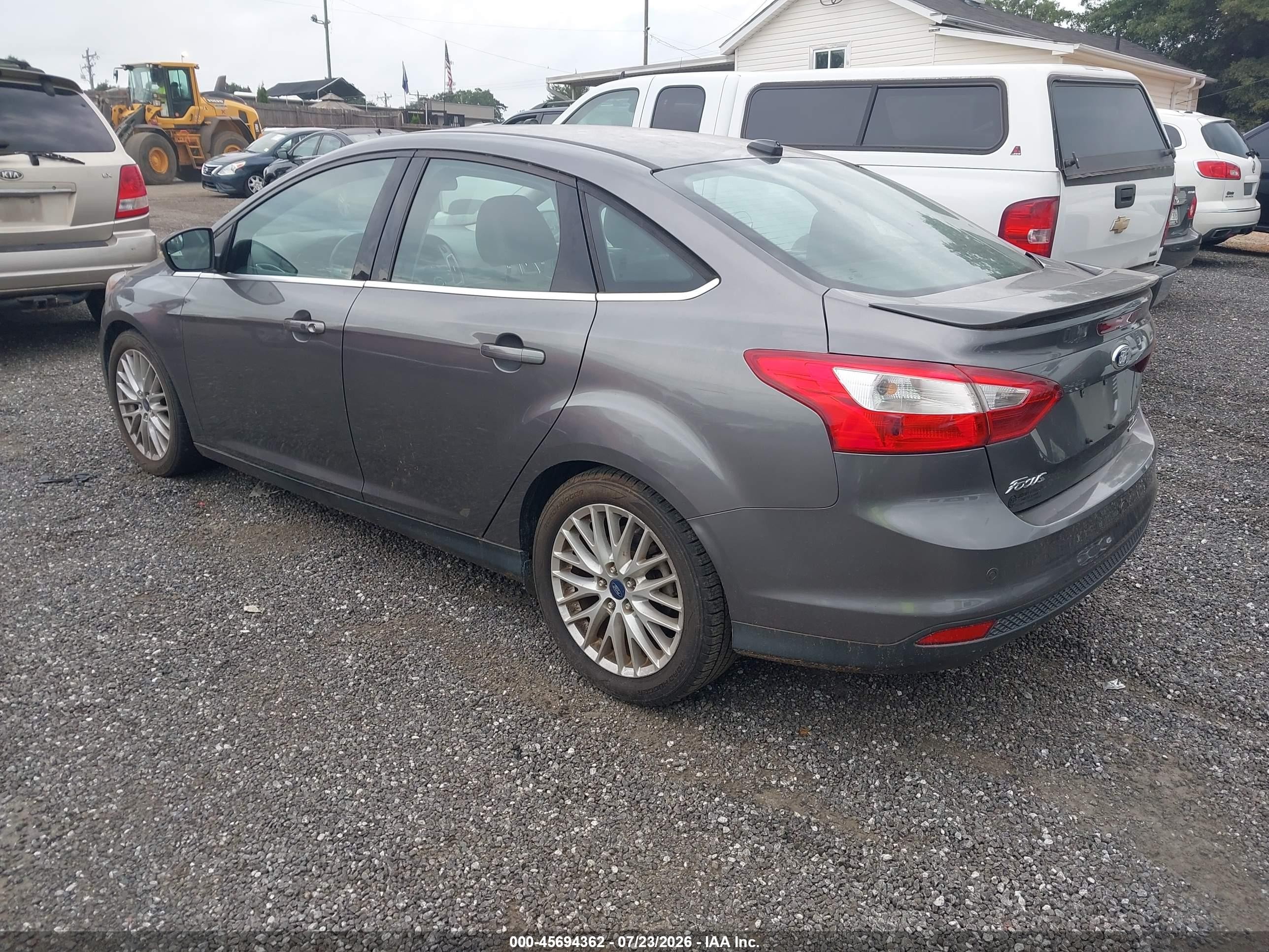 2014 Ford Focus Titanium Gray vin: 1FADP3J21EL279579