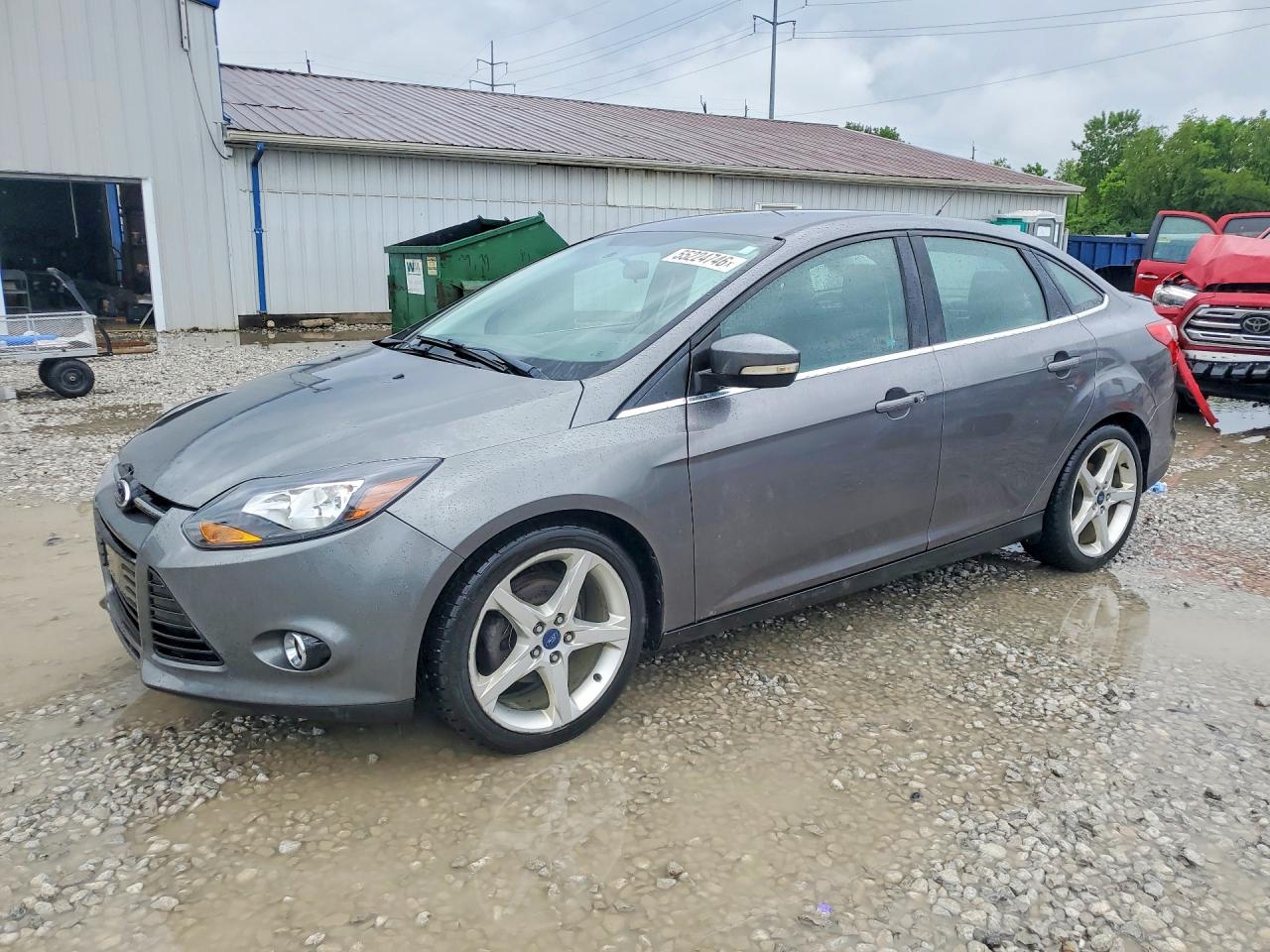 2013 Ford Focus Titanium Gray vin: 1FADP3J22DL300597