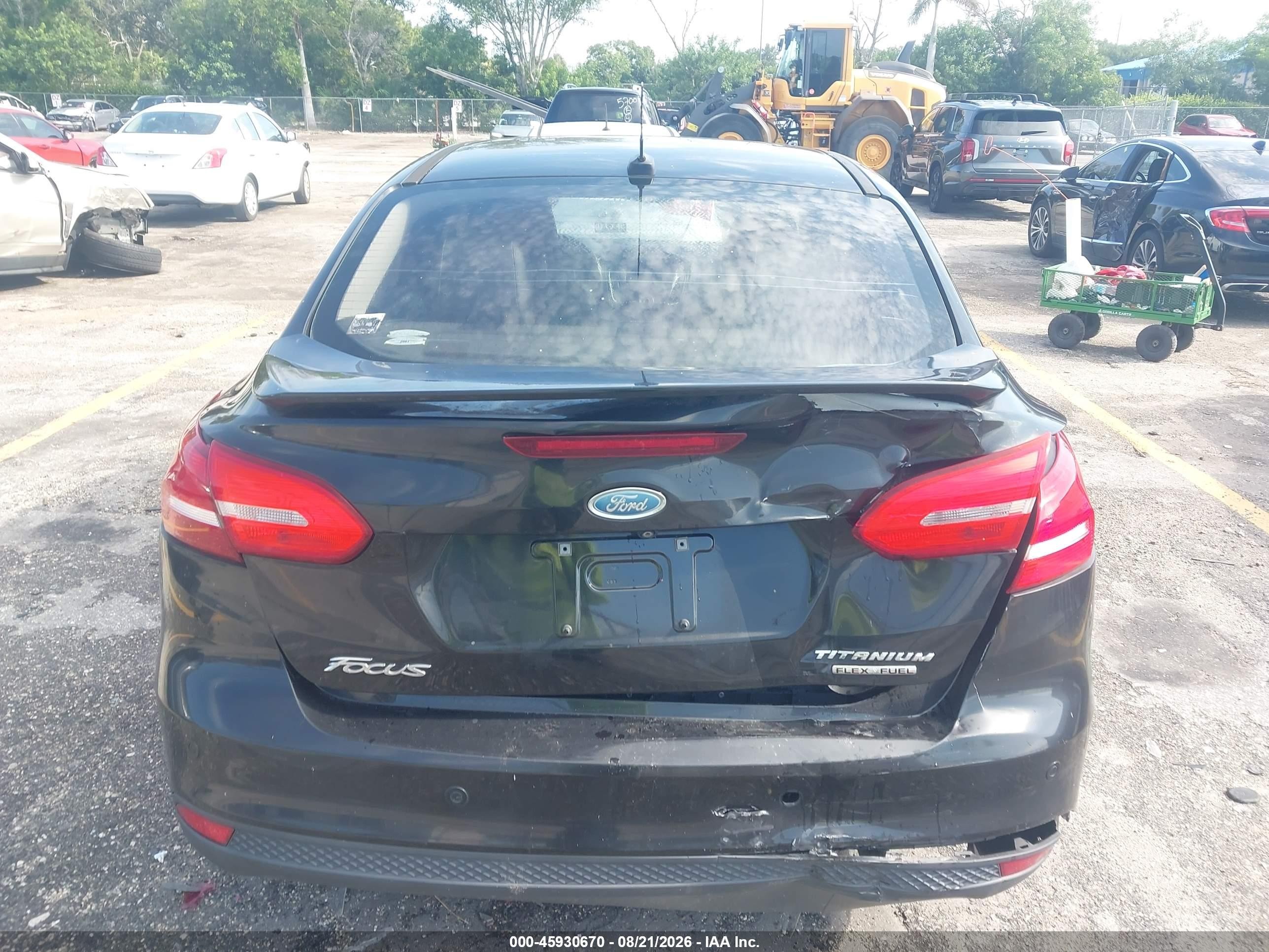 2015 Ford Focus Titanium Black vin: 1FADP3J22FL267720
