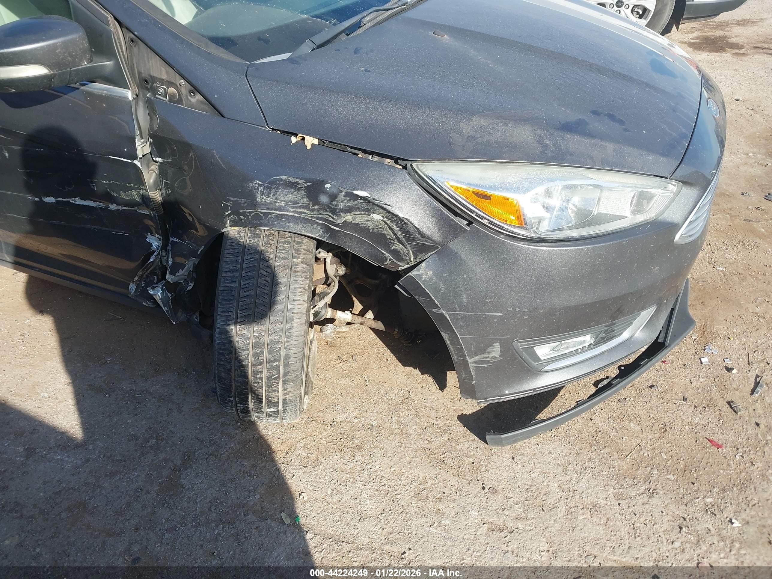 2016 Ford Focus Titanium Gray vin: 1FADP3J22GL260073