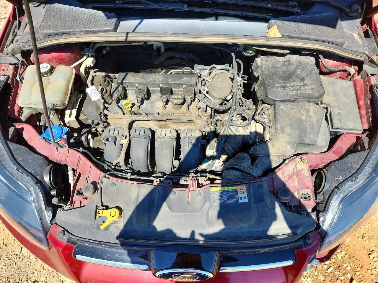 2013 Ford Focus Titanium Red vin: 1FADP3J23DL155442