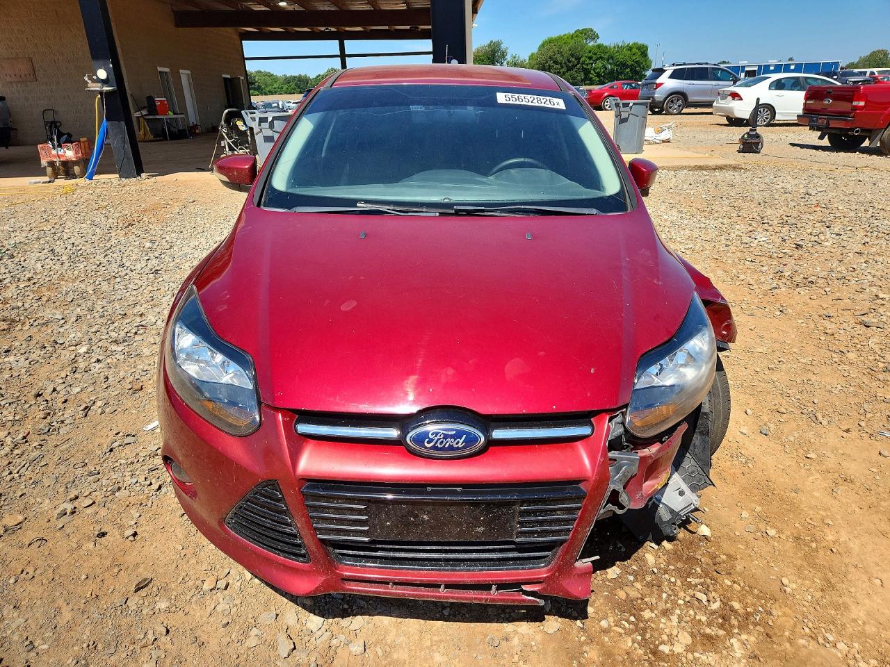 2013 Ford Focus Titanium Red vin: 1FADP3J23DL155442
